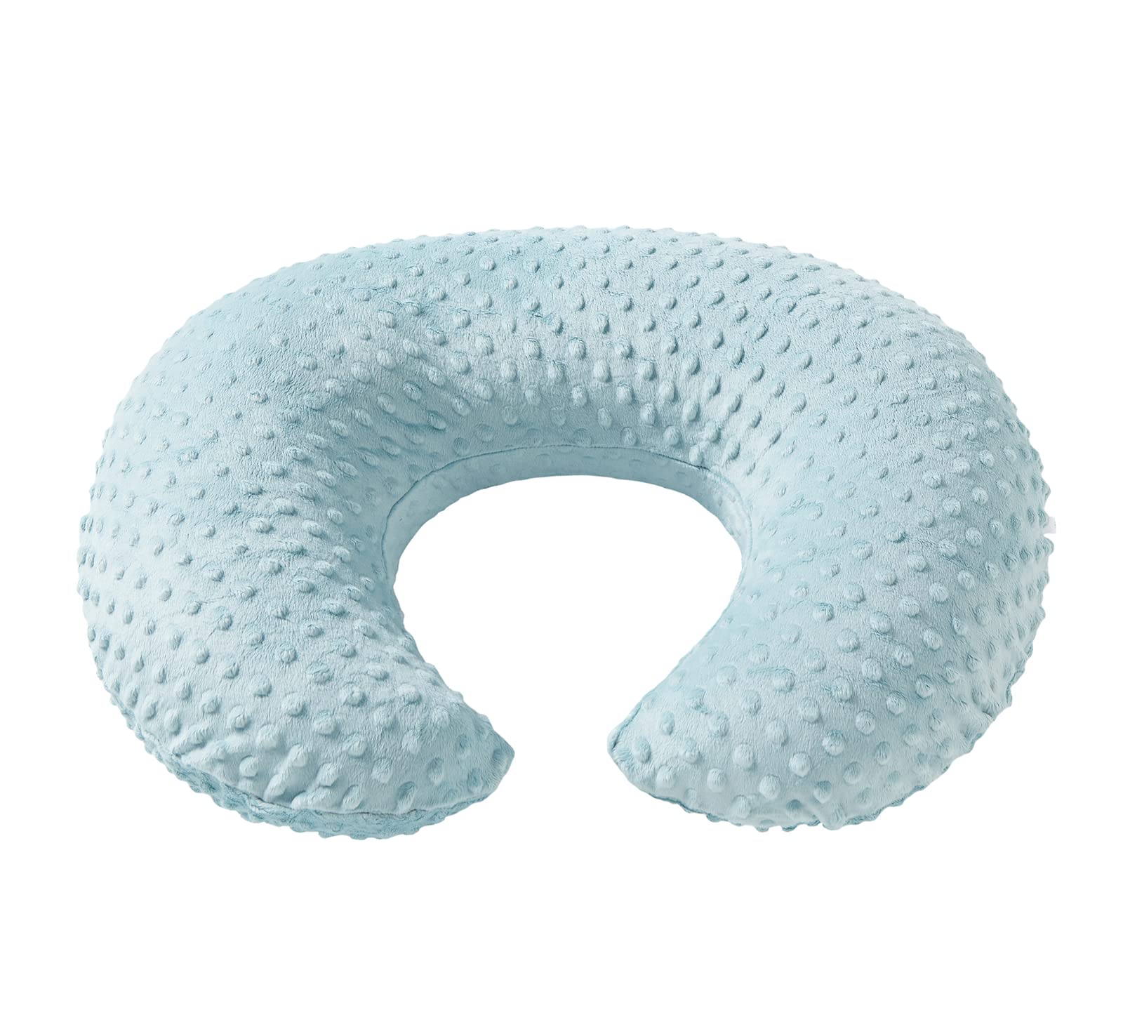**Minky Dots Nursing Pillow Cover - Ultra Soft, Breathable Breastfeeding Pillow Slipcover for Baby Boy & Girl - Fits Most Nursing Pillows - Cloud Blue - Perfect for Comfortable Feeding & Cuddle Time**