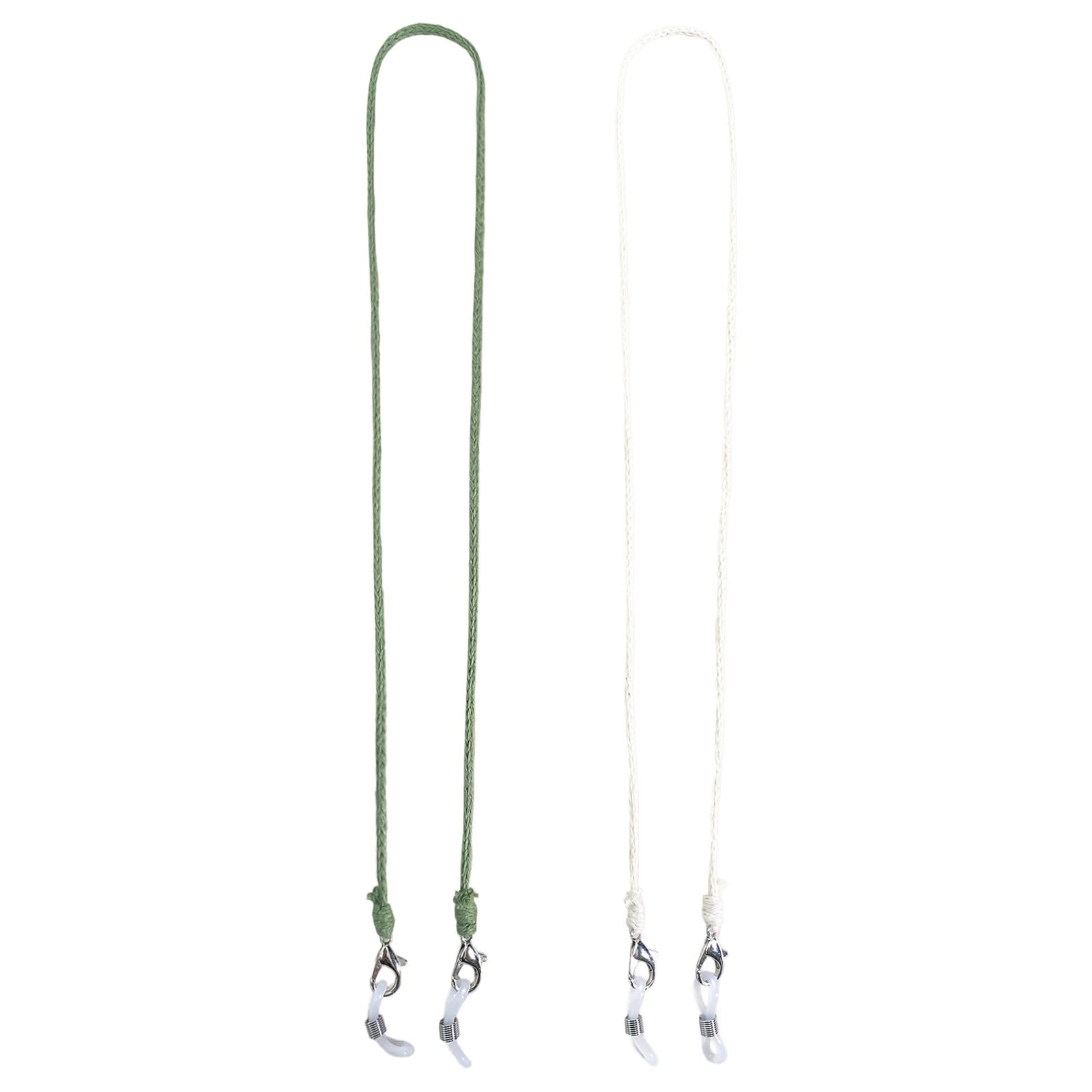 Stylish Eyeglass Chains for Women - Adjustable Glasses Strap Set with Sunglass Holder & Mask Lanyard - Perfect for Teachers, Readers, and ID Badges (Office, Classroom, Outdoor Activities)