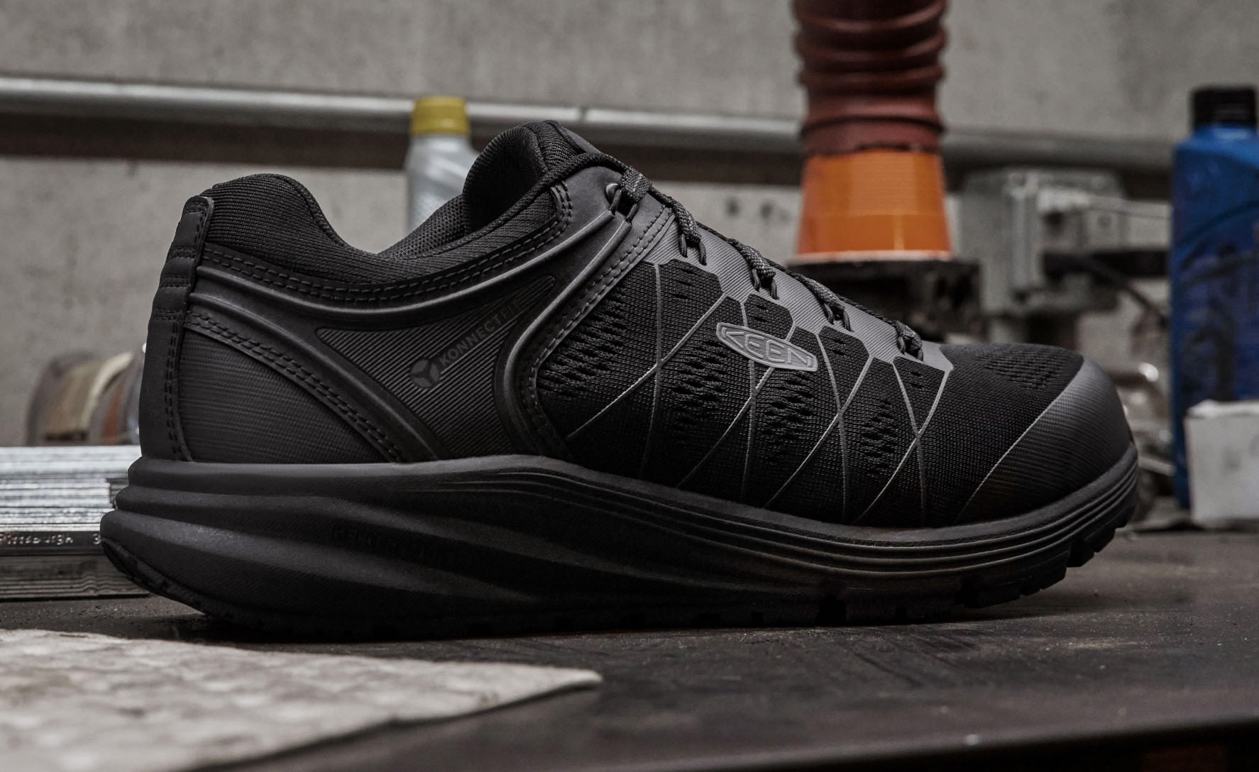 Men's Vista Energy Carbon Toe Work Boots - Black/Raven - Durable Safety Shoes for Construction, Hiking & Outdoor Work