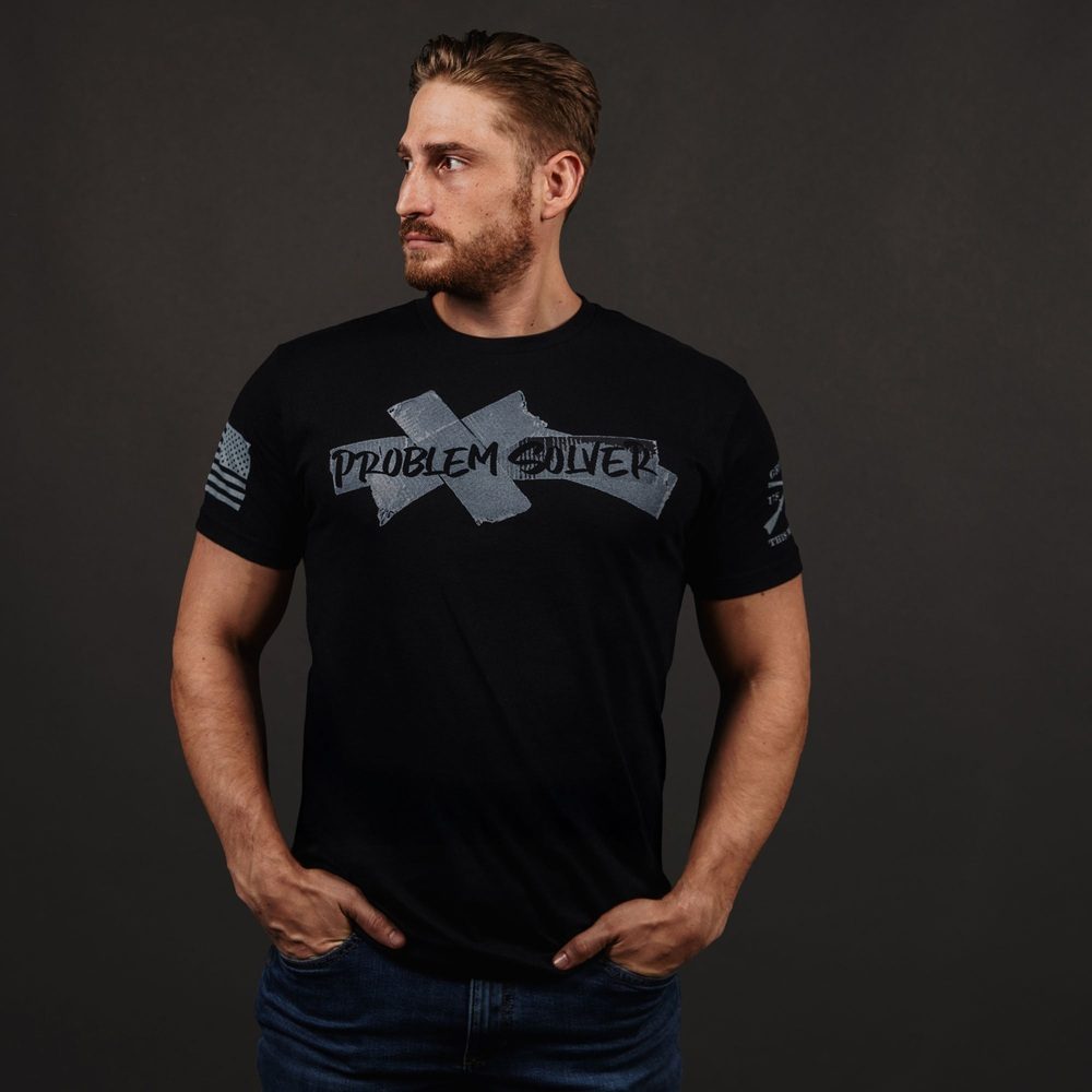 Problem Solver T-Shirt for Men & Women - Premium Black Cotton Tee - Funny Motivational Gift for Coworkers, Friends & Family - Perfect for Office, Casual Wear & Gifting