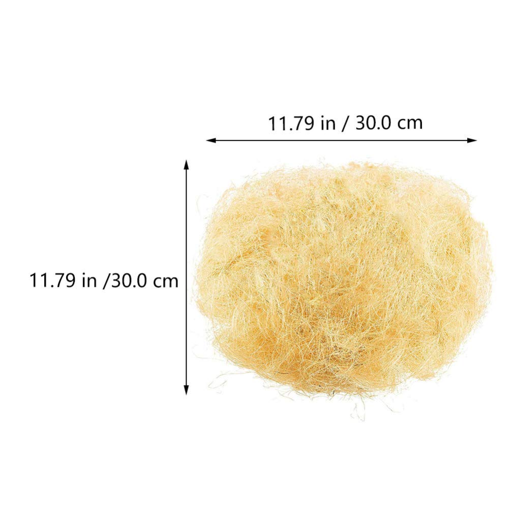 POPETPOP 3-Pack Chicken Coop Grass Nest Mats - Natural Jute Silk Filler for Decor, Party & Wedding Supplies | Eco-Friendly Box Filling Material | Flexible Jute Wire for DIY Crafts, Farmhouse Decor & Event Styling