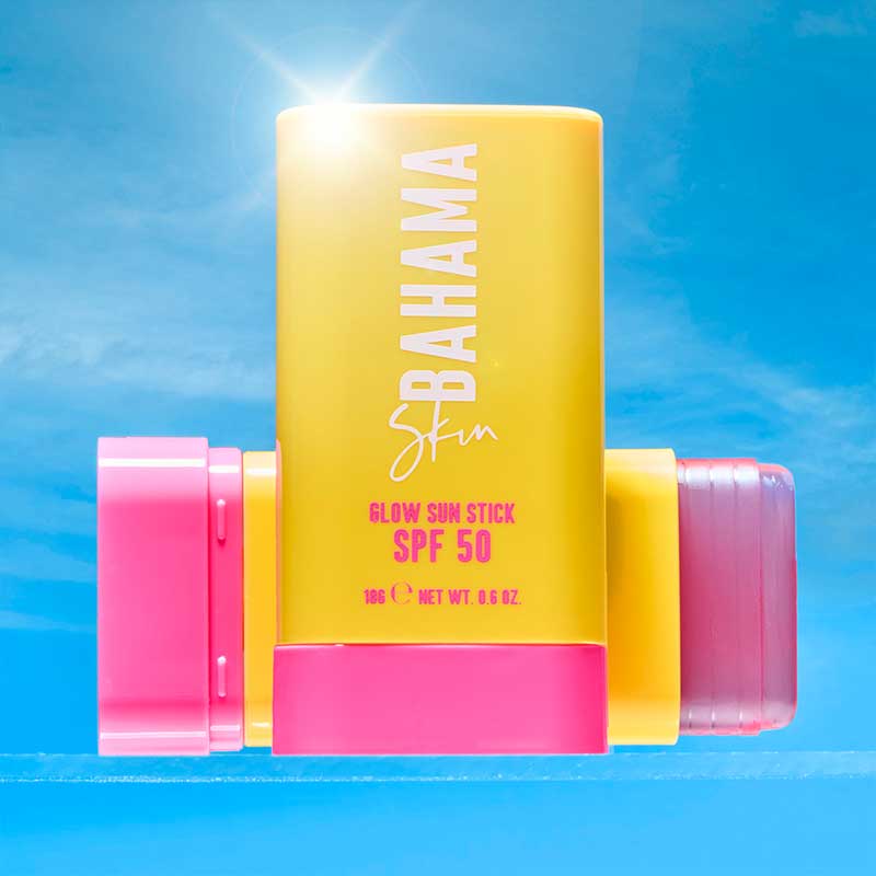 Bahama Skin Glow Sun Stick SPF 50 - Reef Safe Mineral Sunscreen for Face & Body | Water Resistant, Non-Greasy, Vegan Sun Protection | Perfect for Beach, Pool & Outdoor Activities