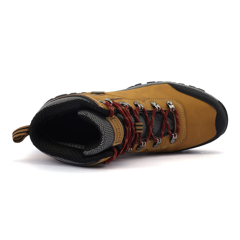 Men's Waterproof Hiking Boots - Lightweight Ankle Boots with Multi-Terrain Lugs for Outdoor Work & Adventure - Durable Camouflage Design for Hiking, Camping & Trail Running