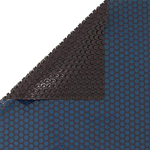 In The Swim 18' Premium Plus Blue/Black Round Solar Pool Cover - 12 Mil Thick for Above Ground & Inground Pools | Solar Heating, Energy Saving, Extends Swimming Season | Perfect for Backyard, Family Gatherings & Summer Fun