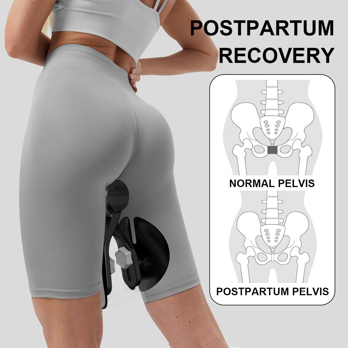 Thigh Master - Rechargeable Inner Thigh Exerciser with Counter | Adjustable 4-Level Resistance for Pelvic Floor, Kegel, Butt, Arm & Leg Workouts | Perfect for Home Gym, Postpartum Recovery & Fitness Training