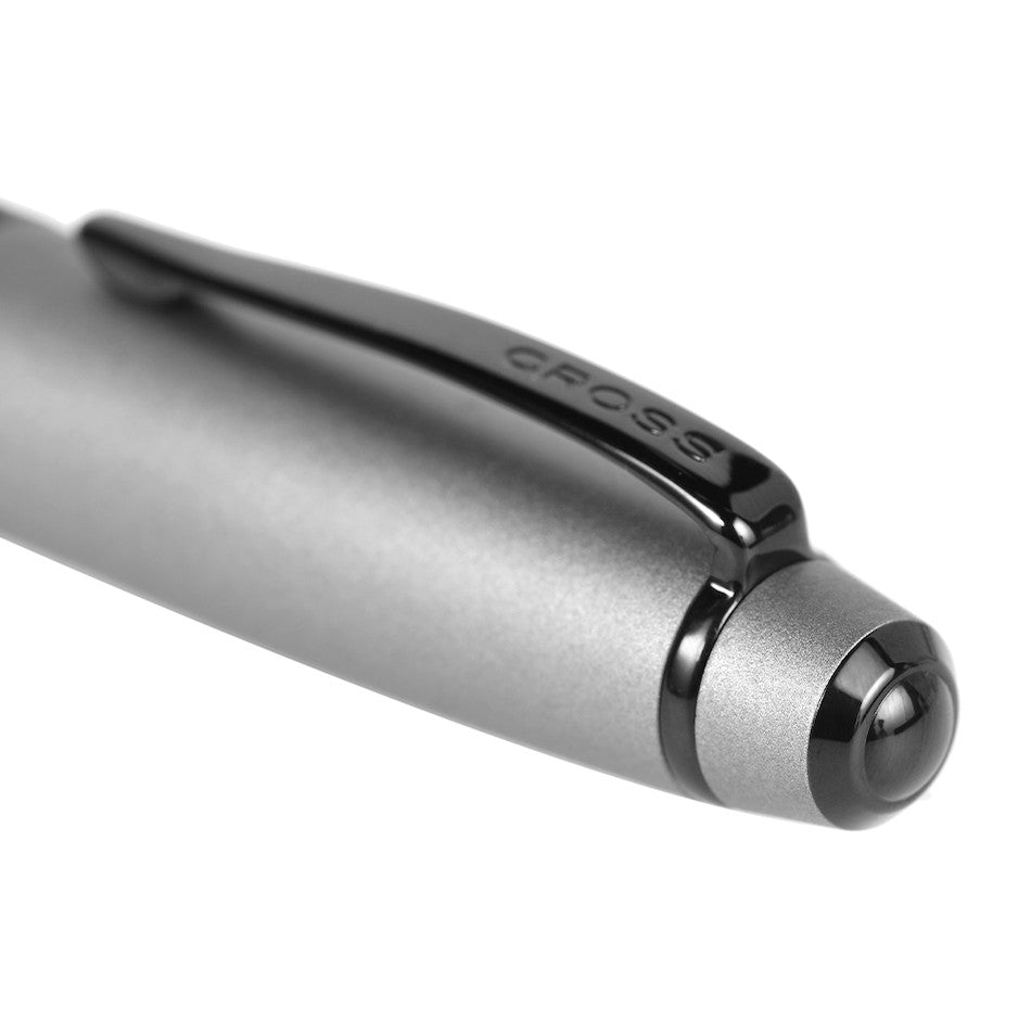 Cross Bailey Ballpoint Pen - Grey Lacquer with Black Trim - Premium Writing Instrument for Office, School & Gifts | Smooth Writing Experience for Professionals & Students