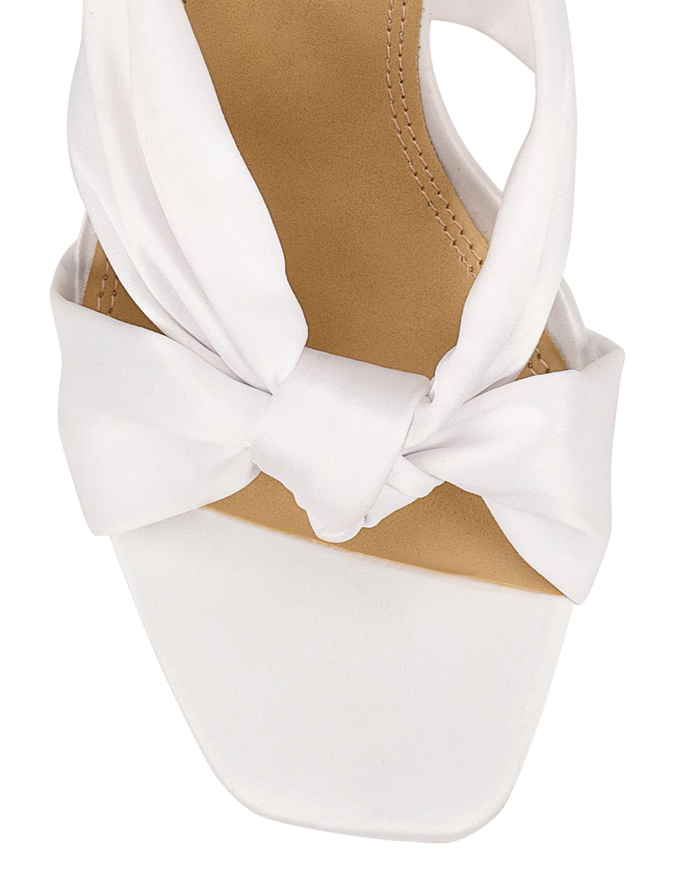 Nicola Satin Knot Mules - Ivory White Satin Slides for Women | Comfortable & Stylish Summer Shoes for Casual Outings, Beach Walks, and Date Nights