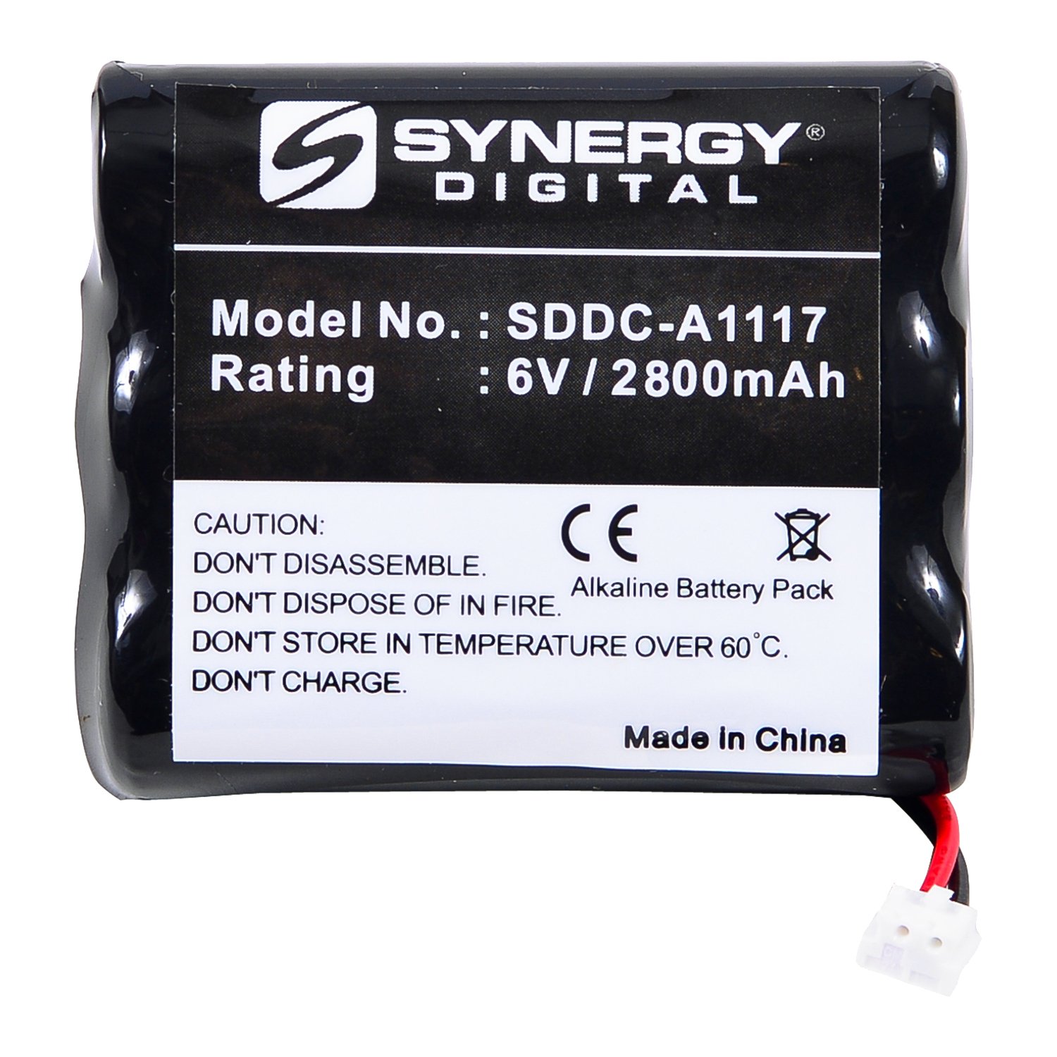 Synergy Digital Door Lock Batteries - 6V 2800mAh Alkaline Replacement for Saflok A28310 Door Lock (3-Pack) | Secure Access for Hotels, Offices & Smart Homes