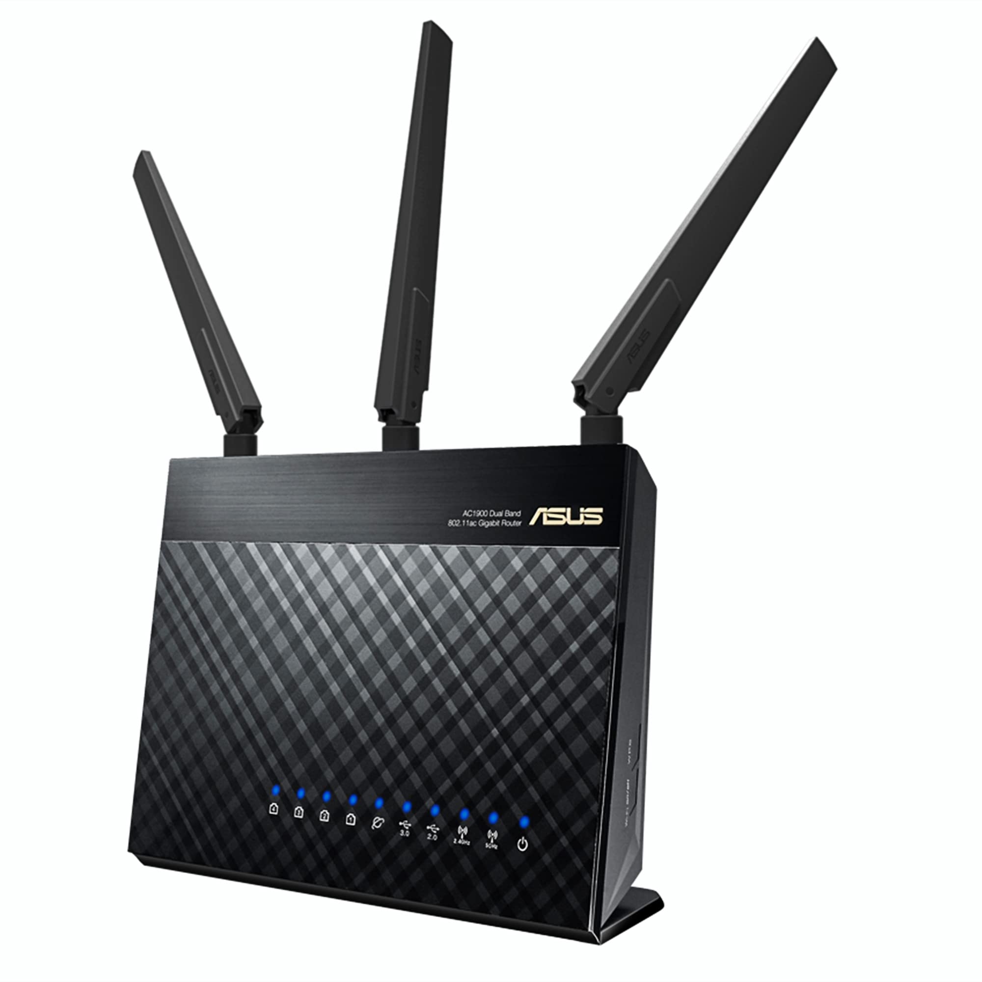 ASUS RT-AC68P AC1900 Dual Band WiFi Router - Gigabit Wireless Internet, 4x LAN Ports, High Speed for Gaming & Streaming (Renewed) - Perfect for Home Office, Online Gaming & 4K Video Streaming