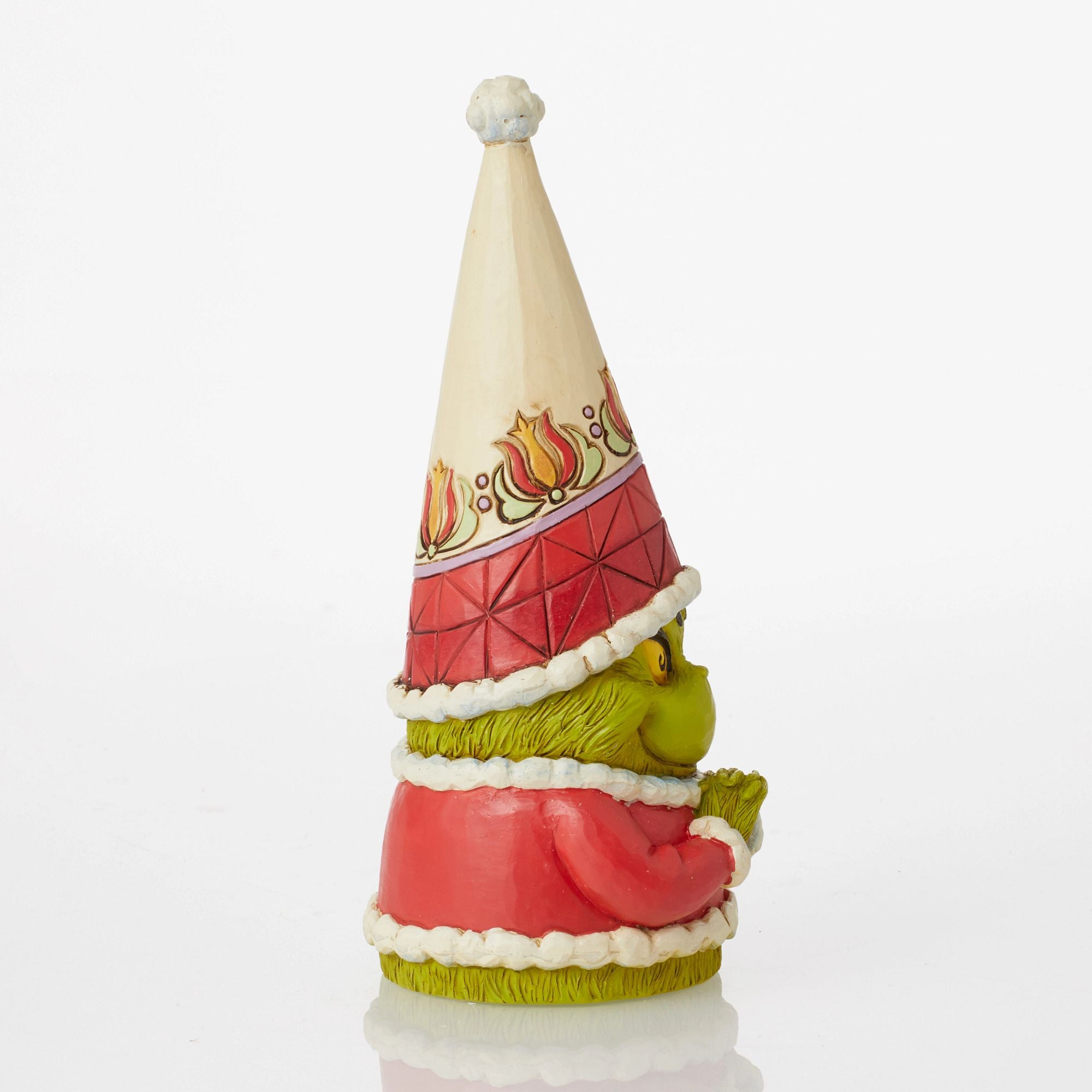 Grinch Gnome with Clenched Hands - Festive Christmas Decor for Home, Office, and Holiday Parties