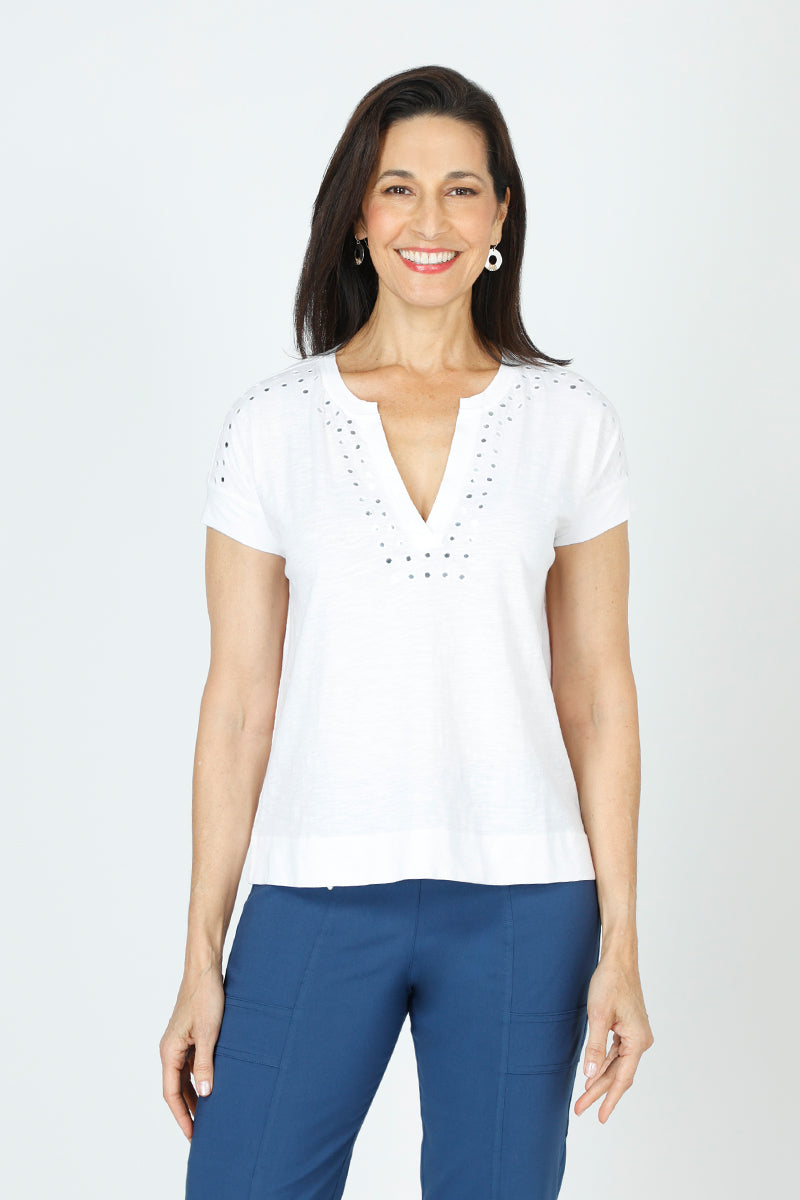 Elliott Lauren Mirror Image Top - Women's Fashion Blouse for Casual & Party Wear | Elegant & Stylish Tops for Everyday Outfits & Special Occasions