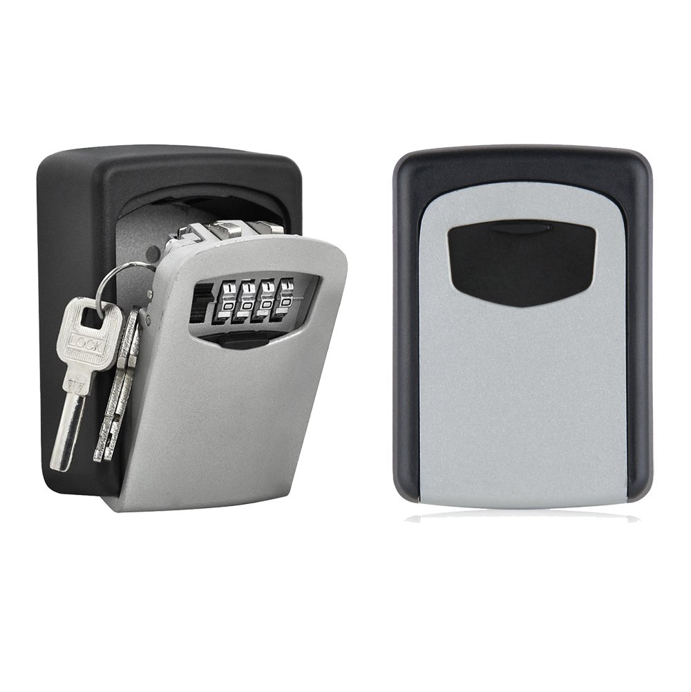 Large Waterproof Key Lock Box - Holds 5 Keys, Wall Mounted for Home & Business Security - Perfect for Realtors, Rental Properties & Key Exchange (Outdoor Use, Weatherproof Case)