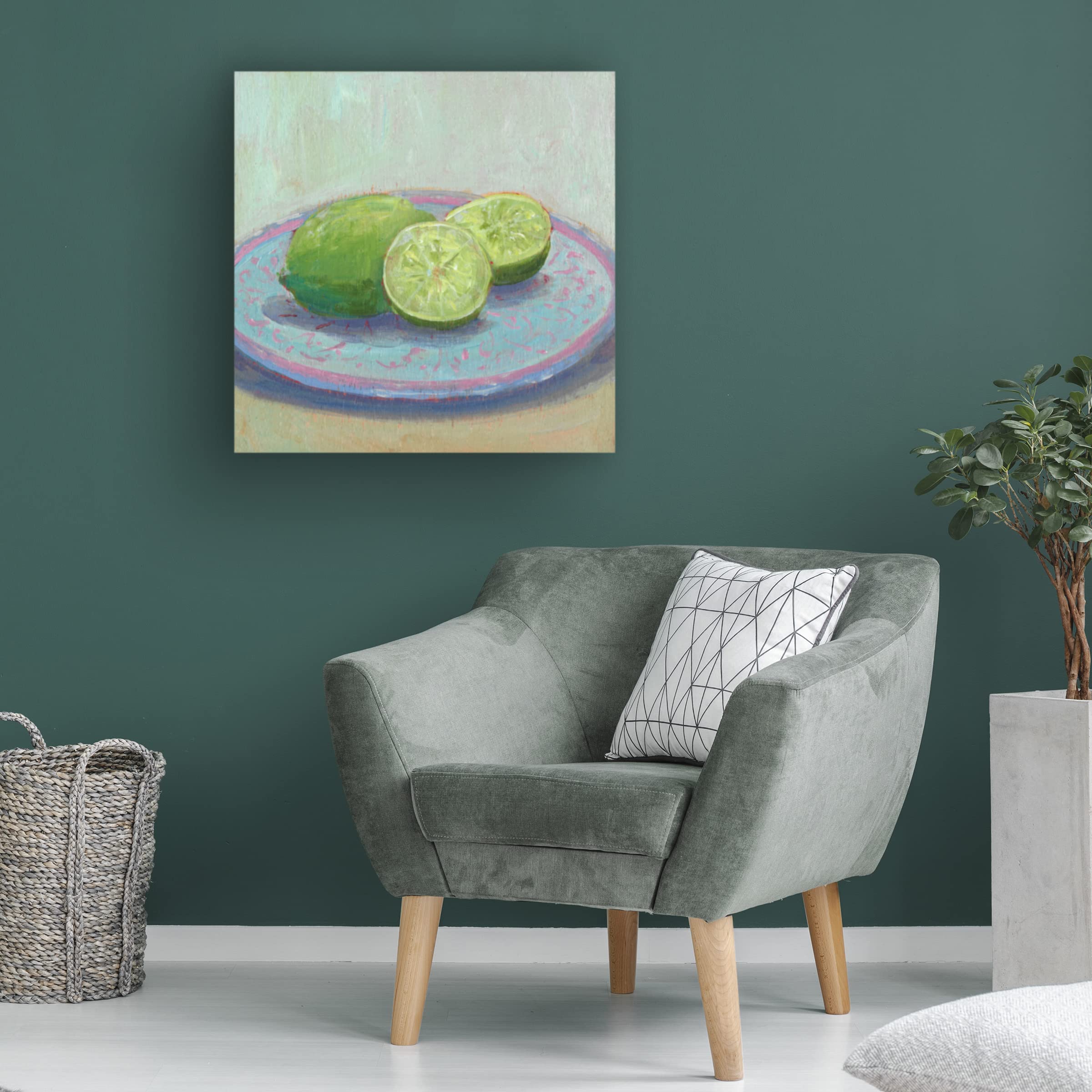 Trademark Fine Art 'Still Citrus II' Canvas Wall Art by Carol Young – Vibrant Fruit Painting for Kitchen, Dining Room & Home Decor