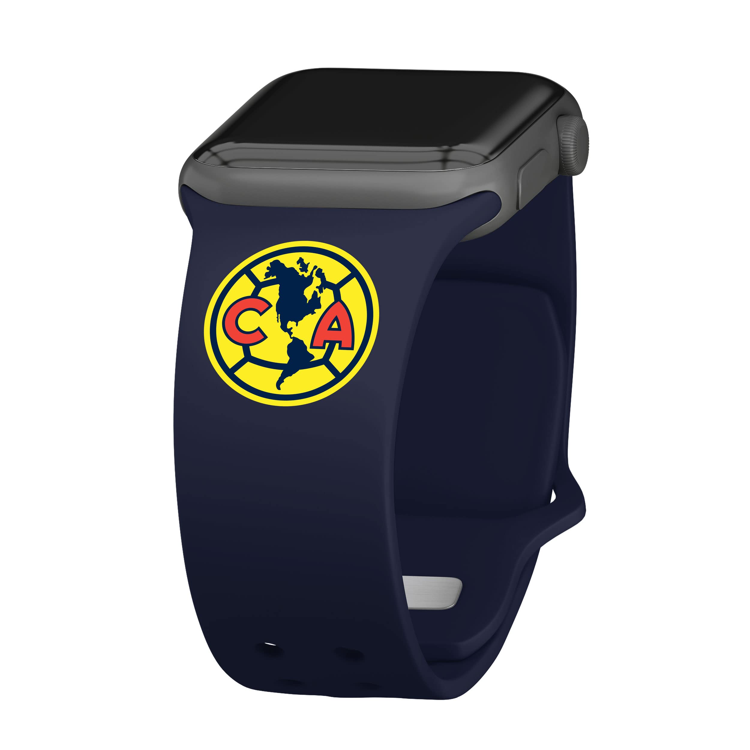 Affinity Bands Club America Silicone Sport Band for Apple Watch - Durable, Comfortable & Sweatproof Fitness Tracker Accessory - Perfect for Running, Gym Workouts & Outdoor Activities