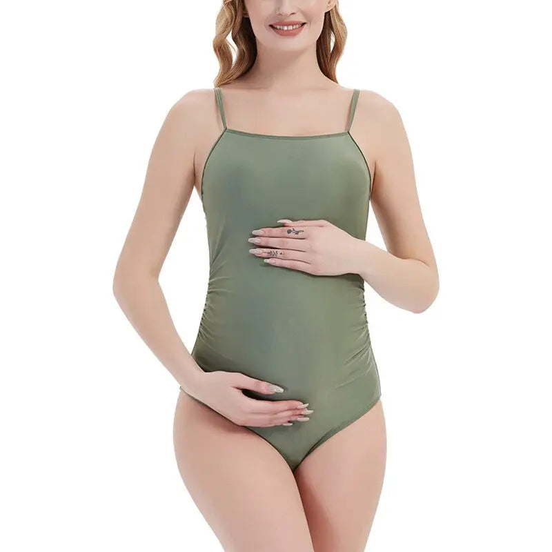 One Piece Maternity Swimsuit for Pregnancy - Comfortable & Stylish Maternity Swimwear for Beach, Pool & Vacation