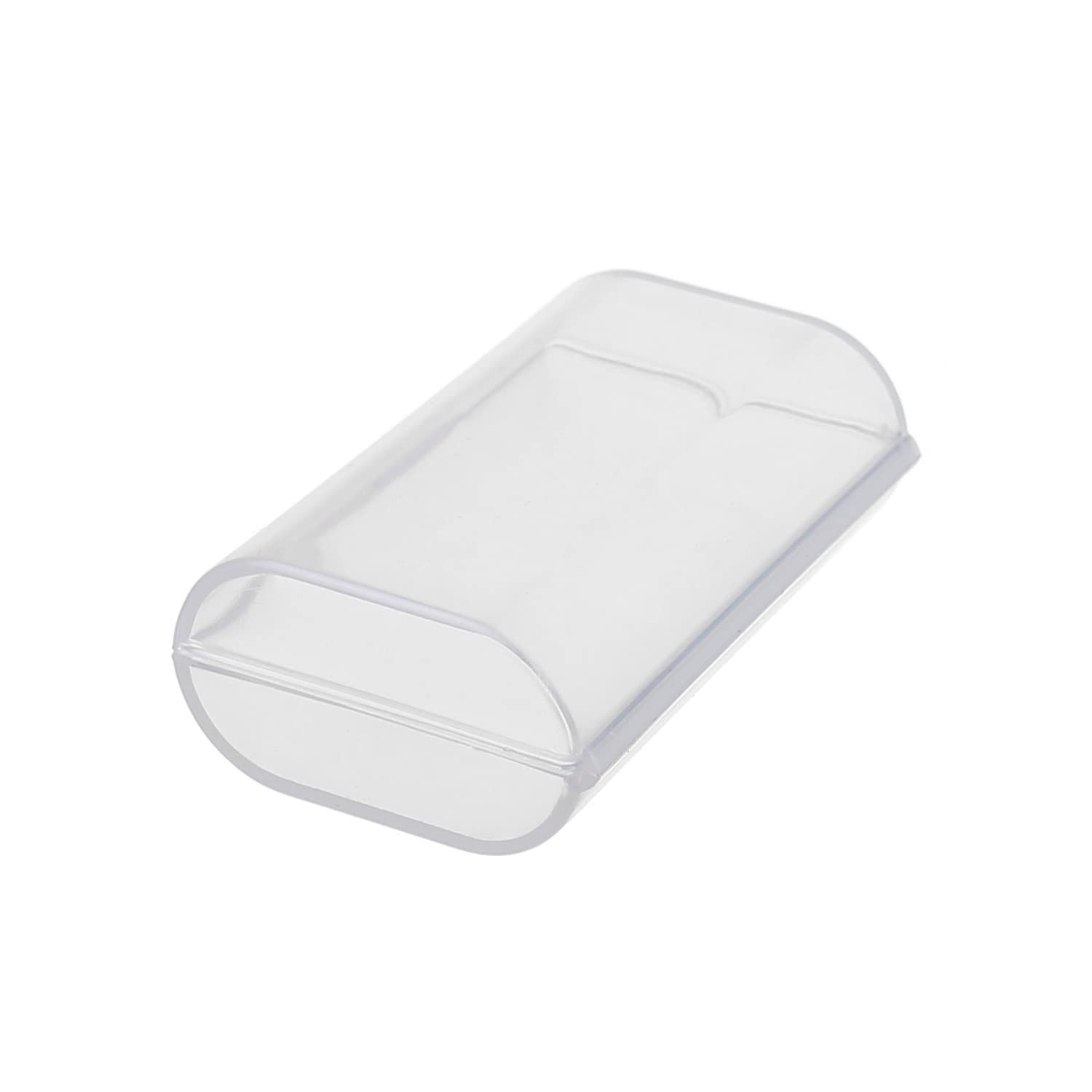 Heyiarbeit Clear Plastic Battery Storage Case Holder Box for 2 AA Batteries (1 Pack) - Perfect for Organizing Batteries at Home, Office, or Travel