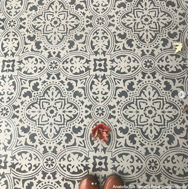 Anatolia Tile Stencil Kit - Reusable DIY Ceramic & Mosaic Tile Painting Template for Home Decor, Bathroom & Kitchen Backsplash - Perfect for DIY Crafts, Wall Art & Floor Designs