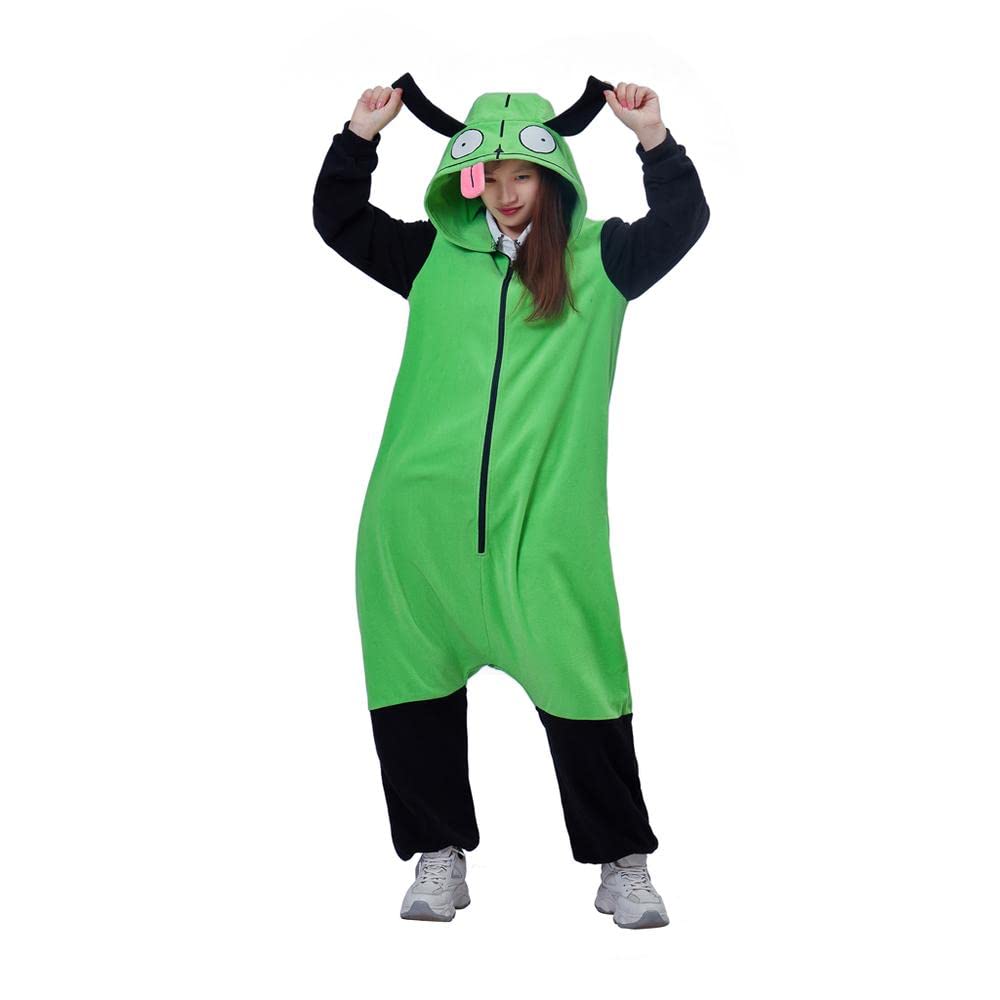 Adult Zim Cosplay Costume Onesie Pajamas for Women & Men - Perfect for Halloween, Comic Con & Anime Conventions