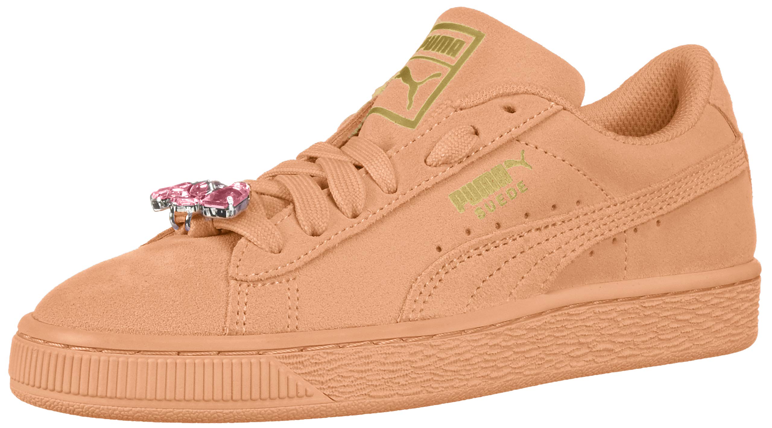 PUMA Unisex Kids Suede Jewel Sneakers - Lightweight Casual Shoes for Boys & Girls - Perfect for School, Play & Everyday Wear
