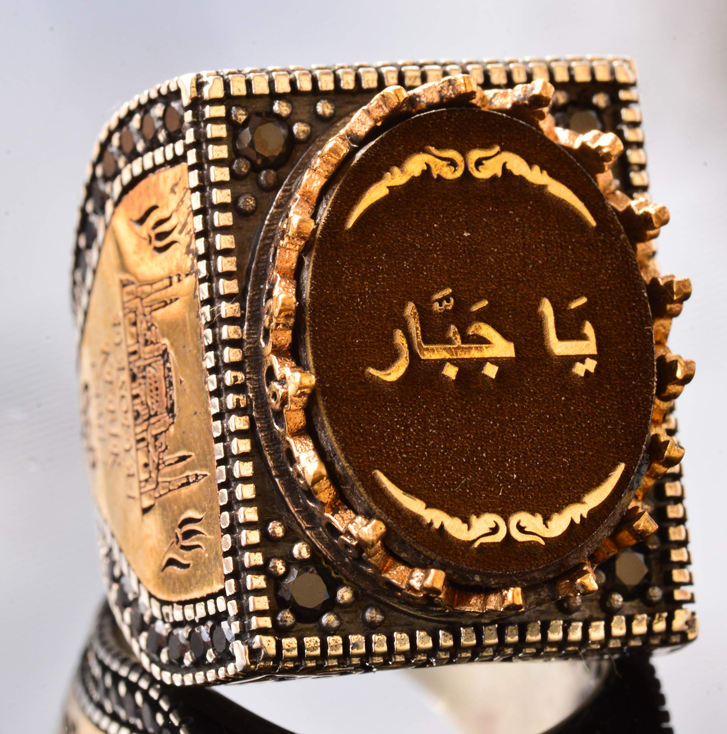 Ya Cabbar Sterling Silver Islamic Ring for Men - Durable & Stylish Muslim Jewelry for Daily Wear & Special Occasions