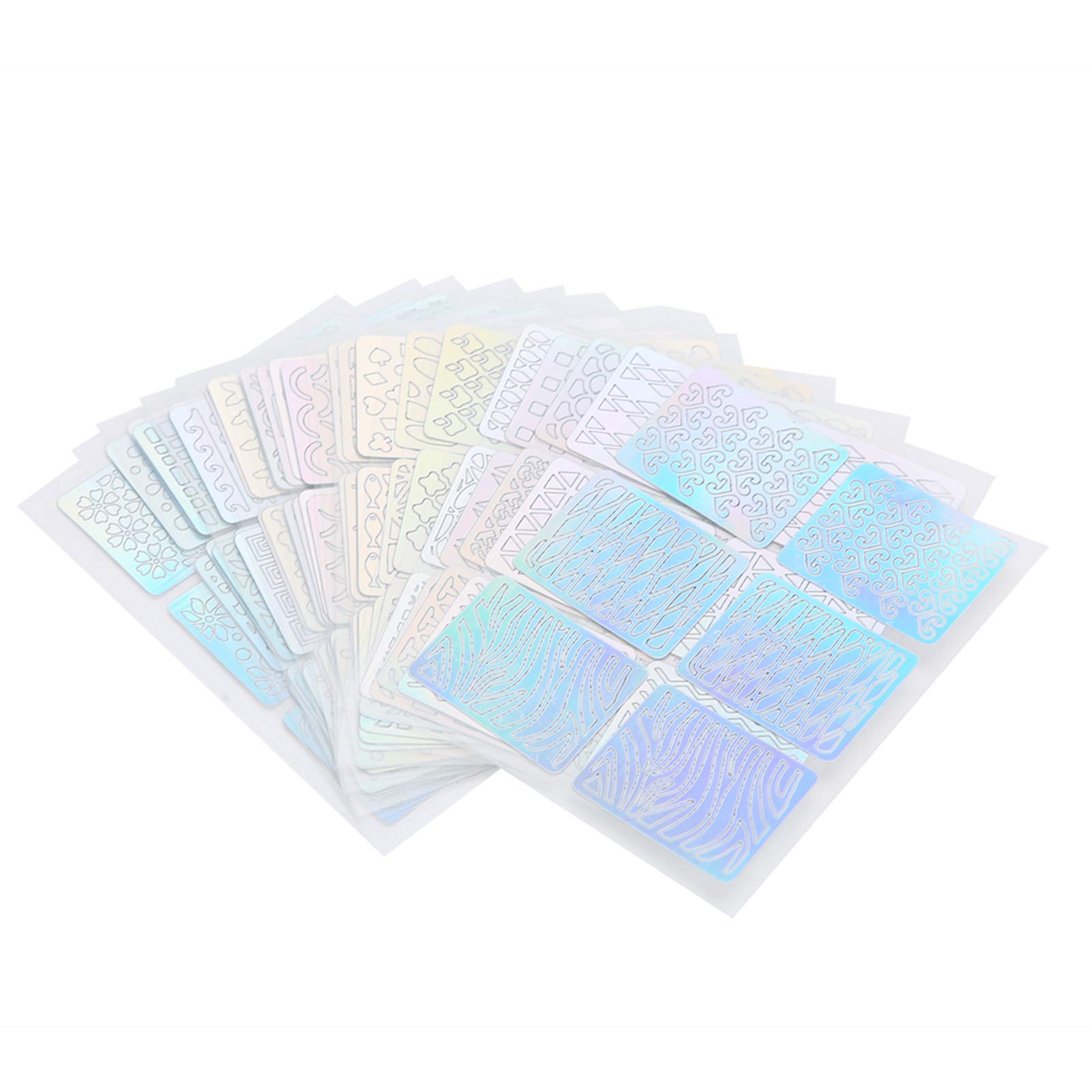 Fashionable Shiny Nail Art Stickers - 24 Sheet DIY Nail Decals for Salon & Home Use | Waterproof Self-Adhesive Nail Decorations for Manicure, Parties & Special Occasions