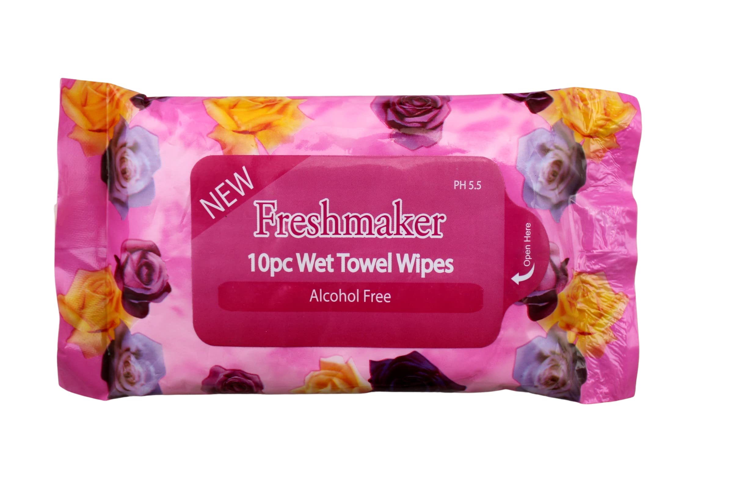 6 Pack Travel-Sized Hand Wipes - Antibacterial Wet Wipes for Adults & Kids, On-The-Go Cleaning Wipes for Hands, Face & Surfaces - Perfect for Travel, Gym, Office & Outdoor Activities (10 Count per Pack)