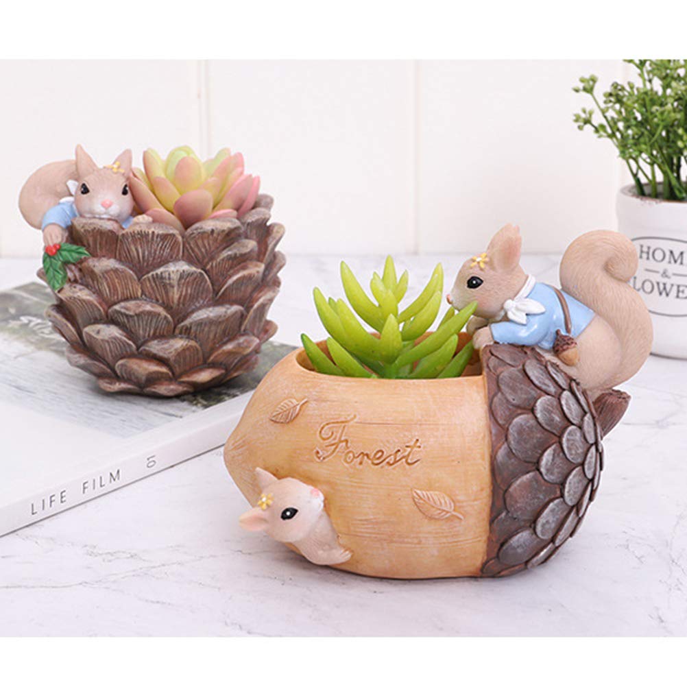 Stylish Resin Flower Pots - Modern Decorative Planters for Home & Garden Decor - Perfect for Indoor Plants, Succulents, and Home Office Decor