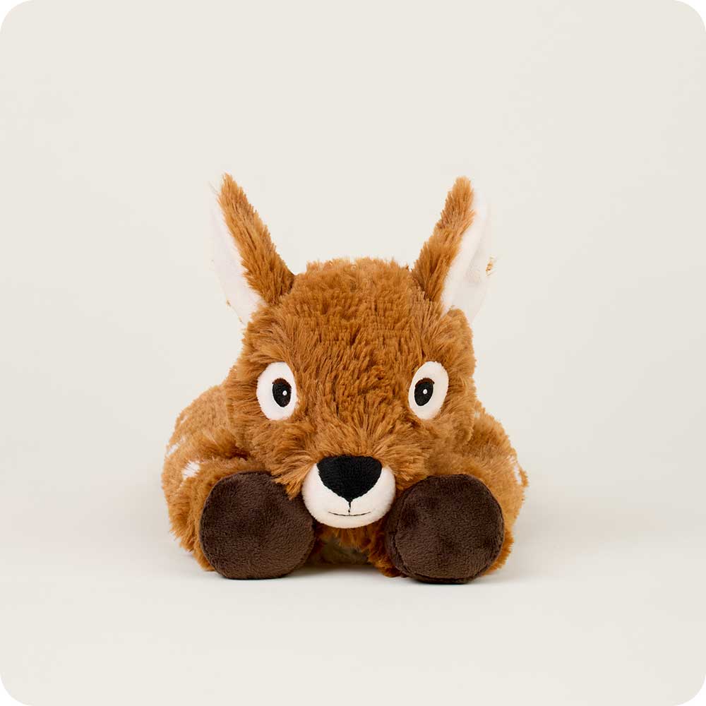 Cozy Warmies Plush Deer Heating Pad - Soft & Comfortable for Relaxation, Stress Relief & Pain Relief - Perfect for Home, Office & Travel Use
