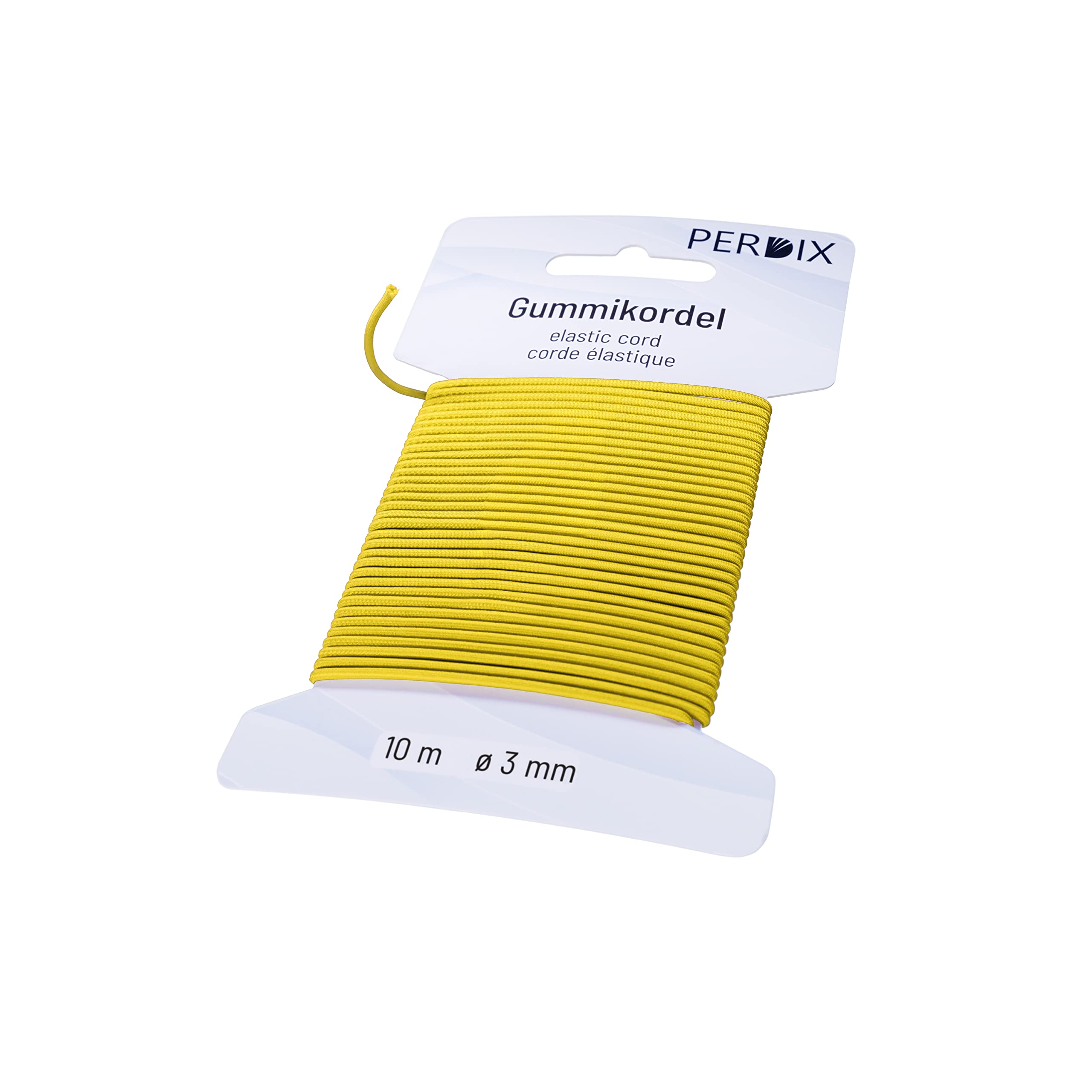 3mm Elastic Cord 10m Yellow - Stretch Rope for Hats, Backpacks, Jewelry, Gardening & DIY Crafts - Durable Elastic Band for Outdoor Gear & Accessories