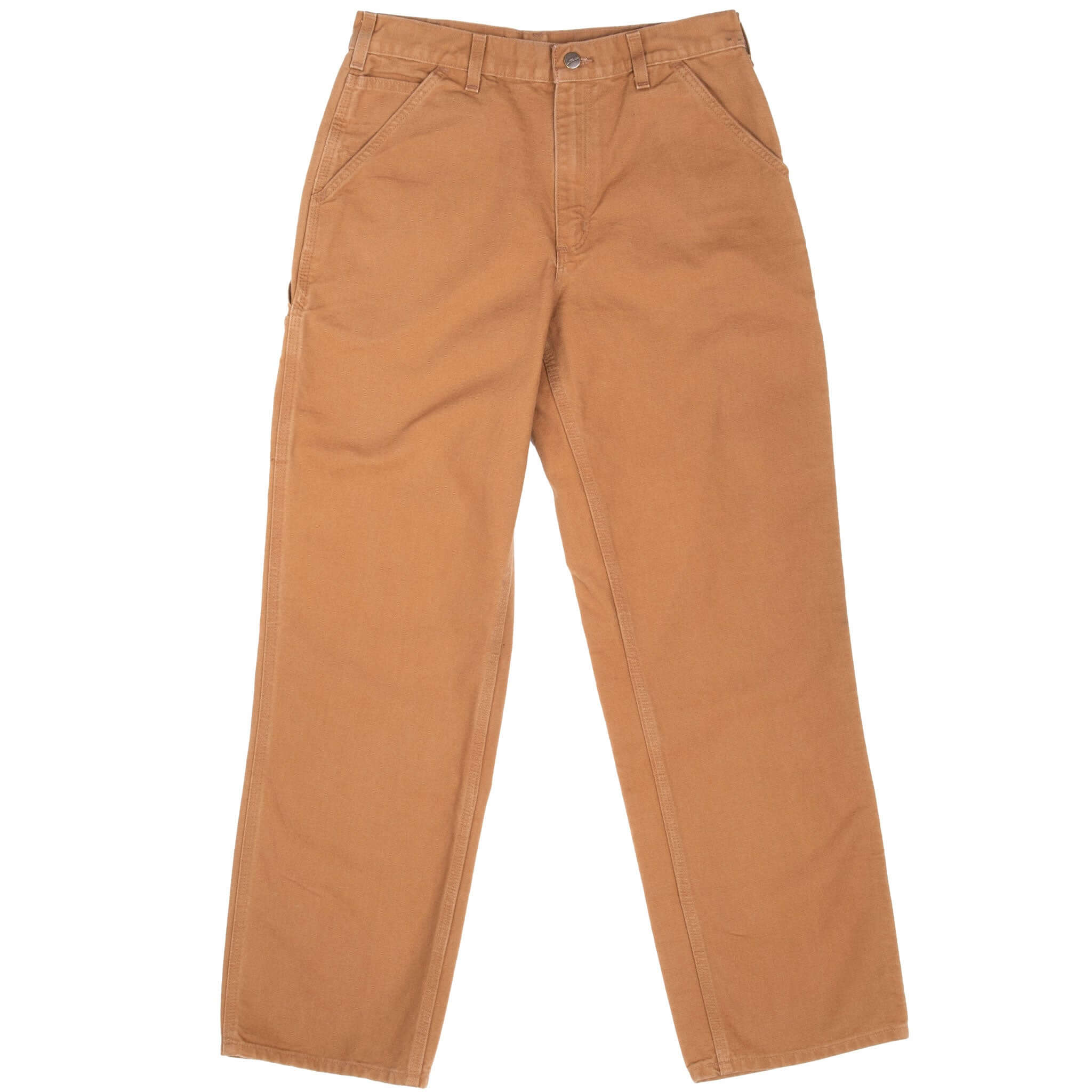 Vintage Carhartt Twill Work Carpenter B11 Brown Pants Size 32x32 - Durable Workwear for Construction & Outdoor Activities