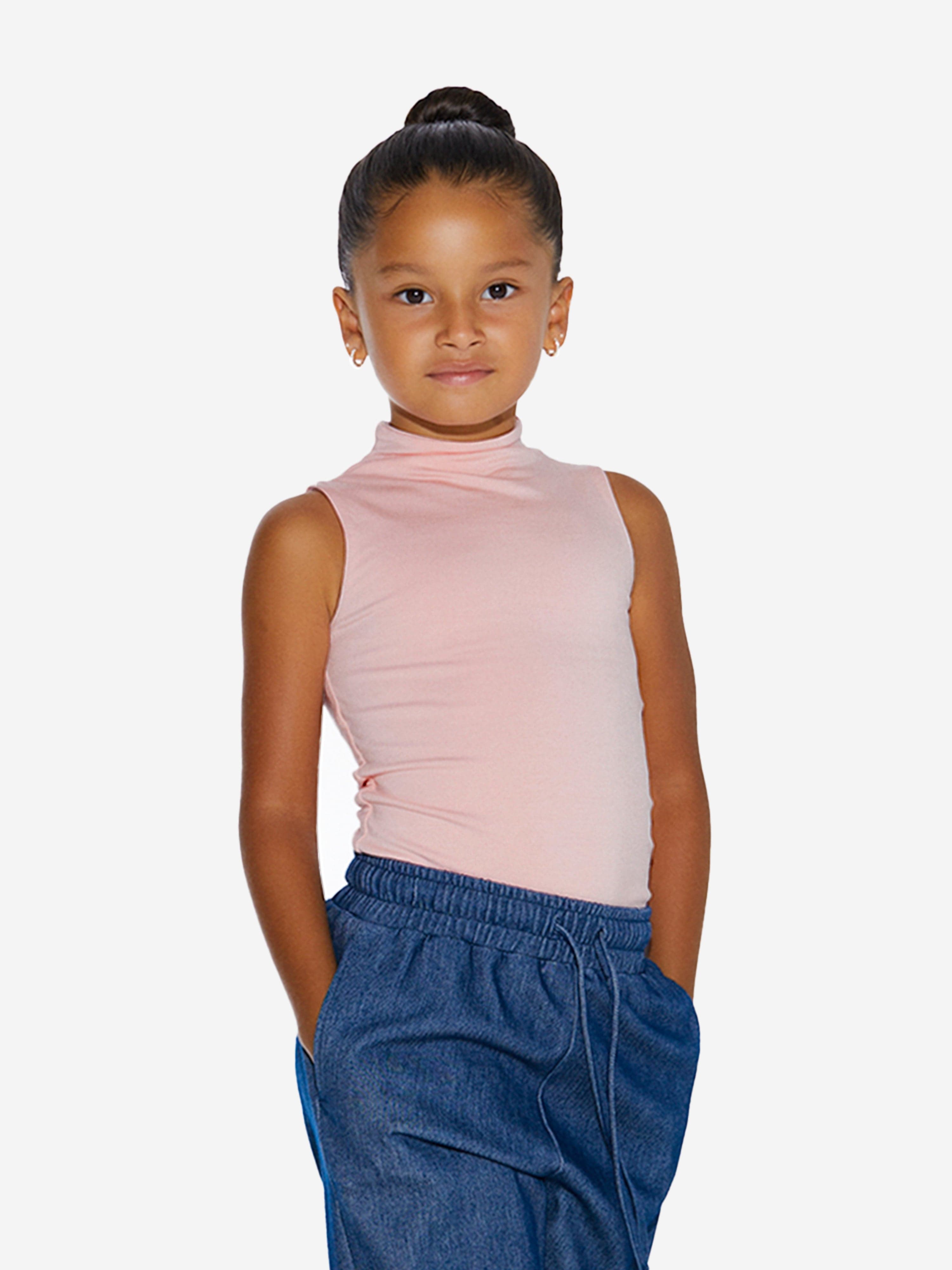 AY by AYLA Girls Sleeveless Pink Summer Tank Top - Cute Casual Wear for School, Beach & Playdates