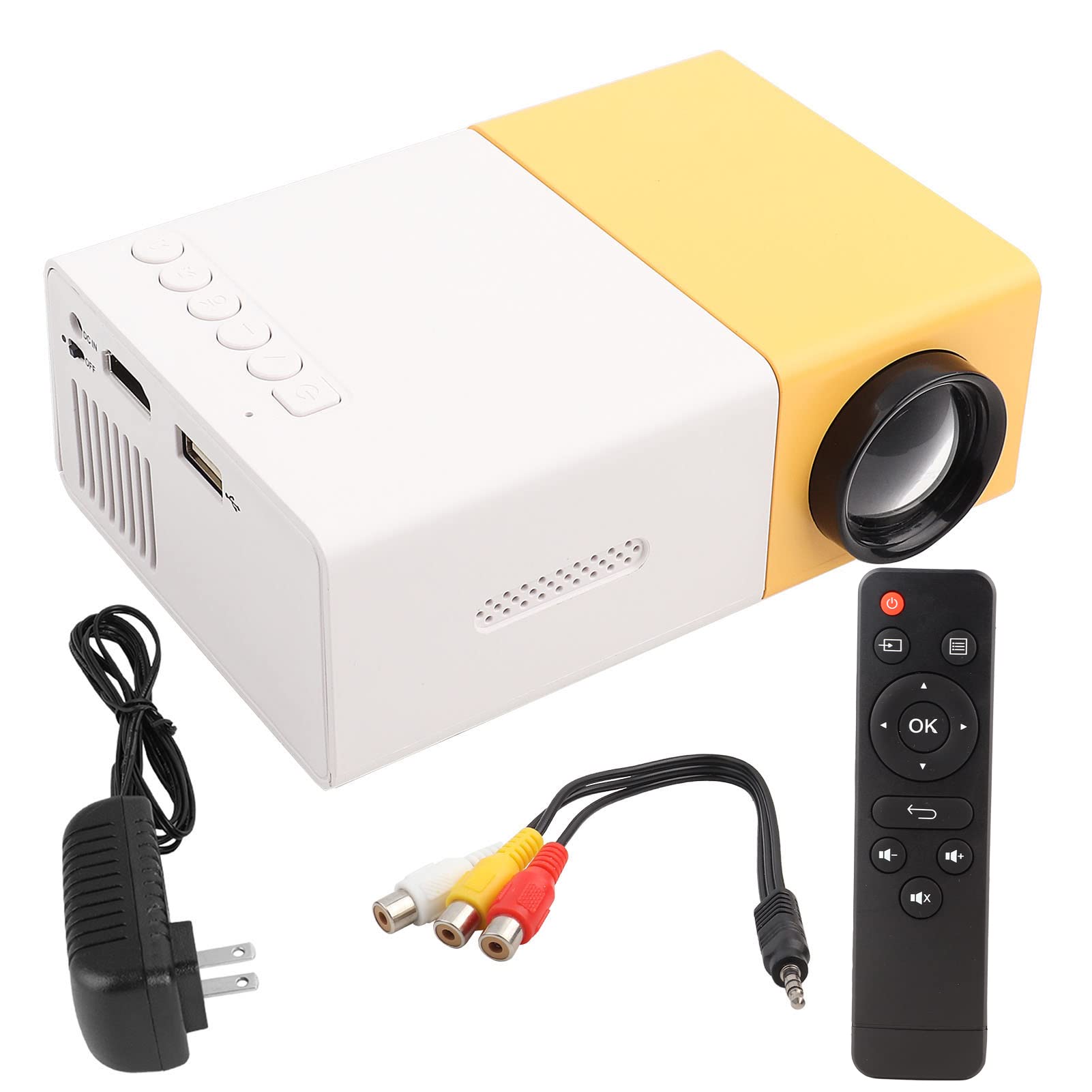 Mini HD Portable LED Projector - 320x240 Native Resolution, VGA Multimedia Player for Home Theater | Perfect for Movie Nights, Gaming & Outdoor Entertainment