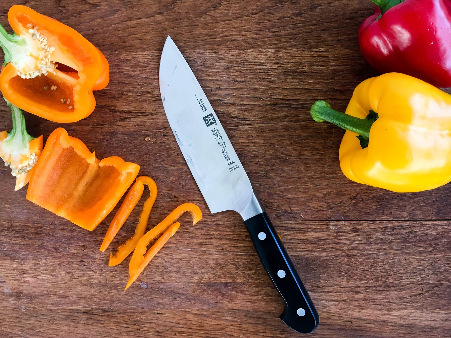 ZWILLING J.A. Henckels Pro 6 Inch Chef Knife - High Carbon Stainless Steel Kitchen Knife with Ergonomic Handle - Perfect for Slicing, Dicing & Chopping Vegetables, Meat & Herbs
