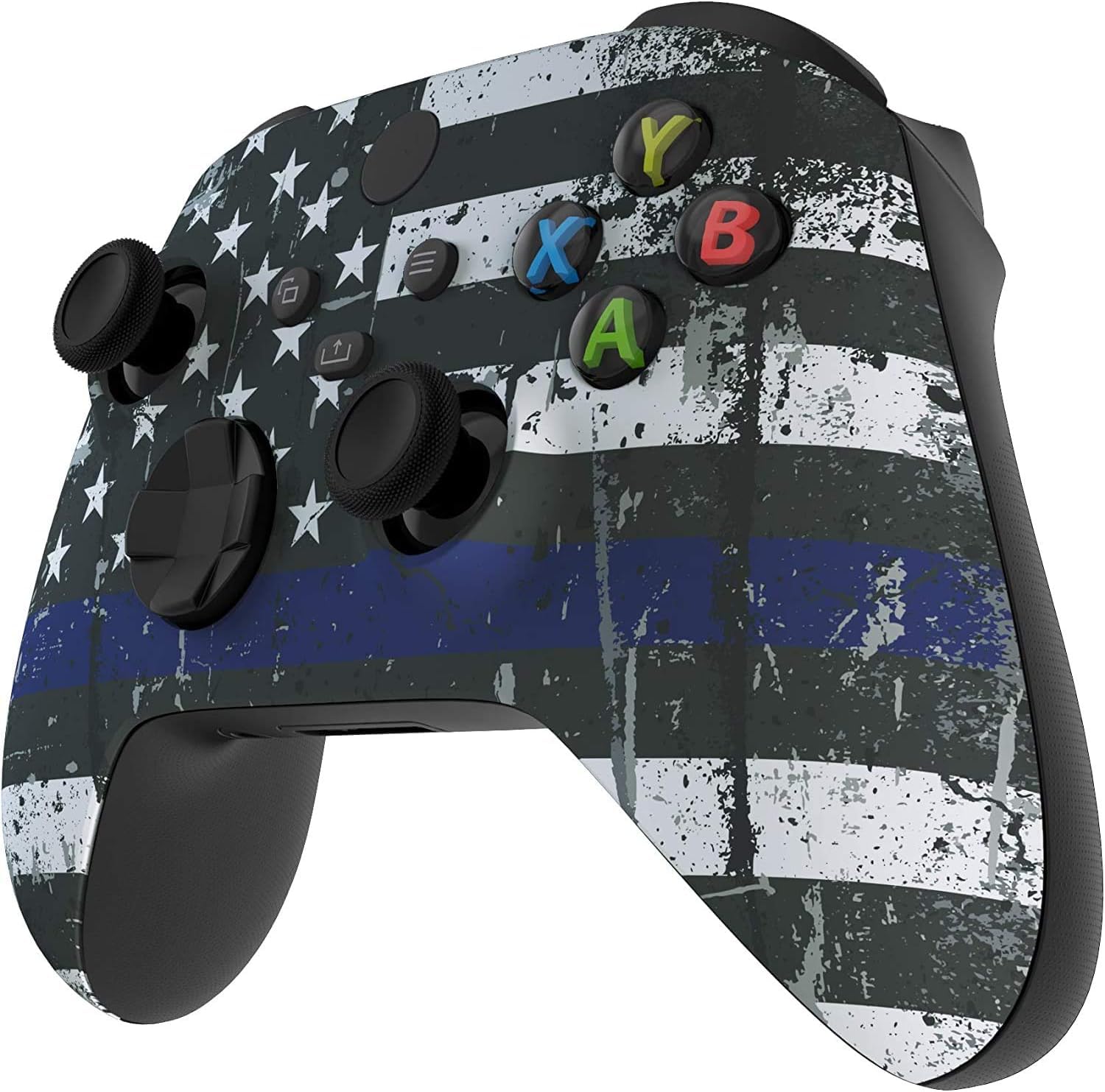 Xbox Soft Touch Custom Gaming Controller - Ergonomic Soft Shell for Comfortable Grip, Compatible with Microsoft Xbox (Blue Edition) | Perfect for Long Gaming Sessions & Competitive Play
