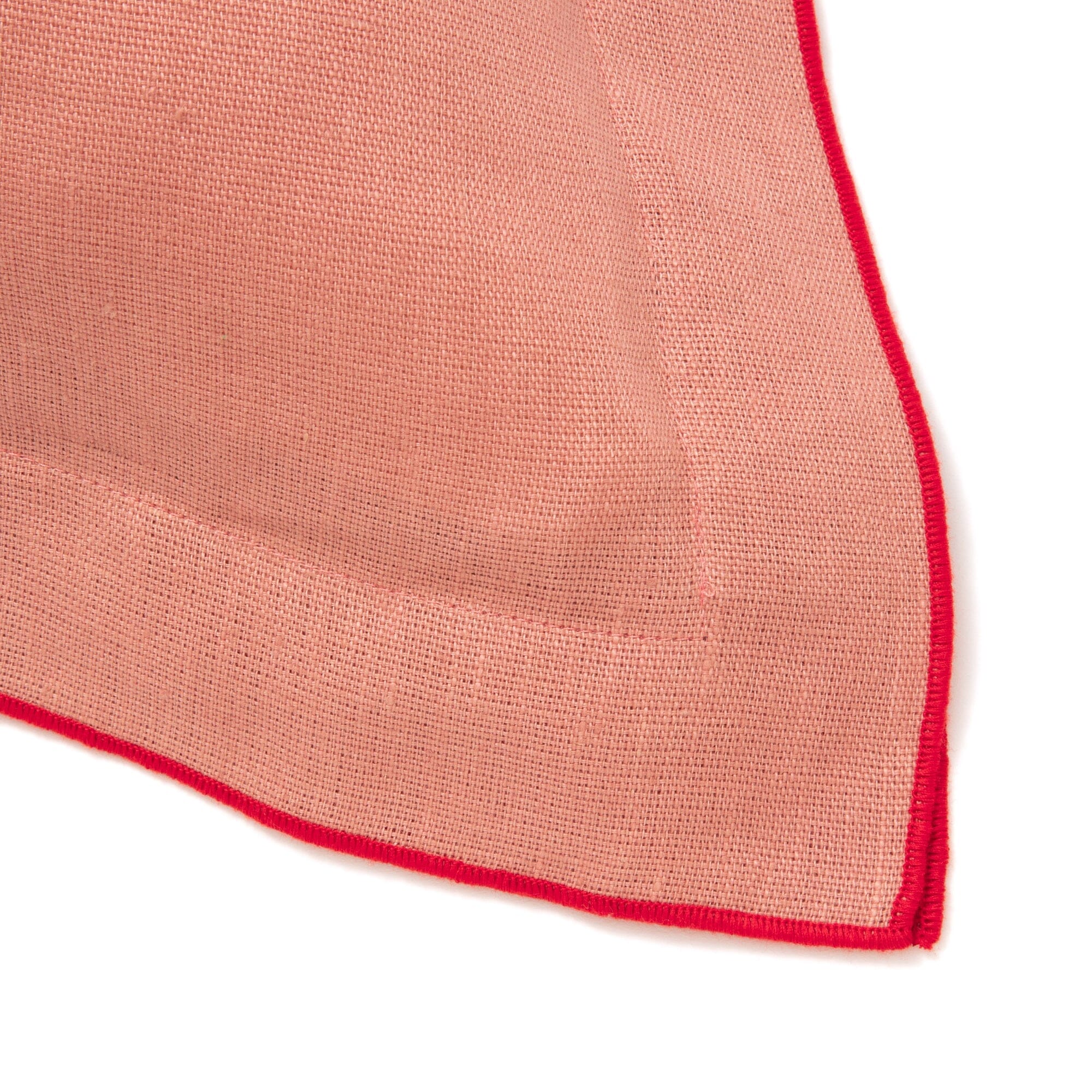 Premium Linen Flange Cushion Cover 18x18 Inches - Soft Orange Decorative Pillow Case for Sofa, Bed & Home Decor