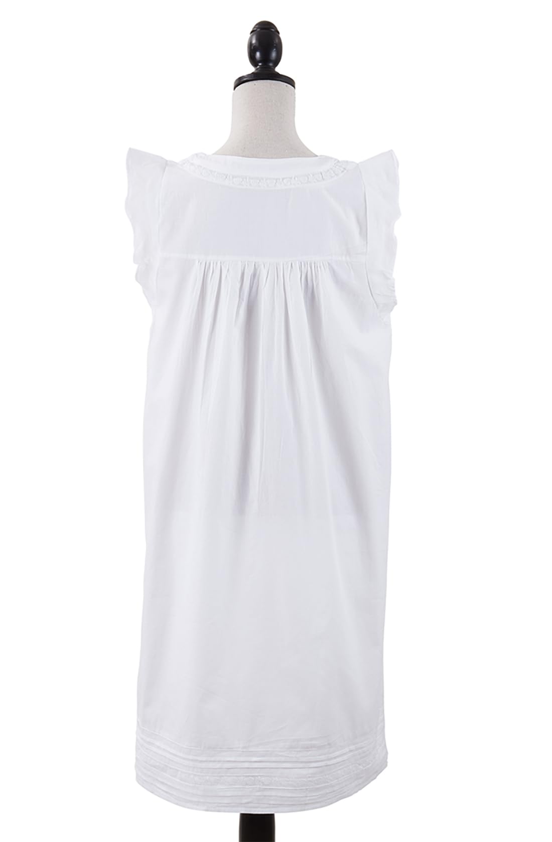 StylSilove Women's 100% Pure Cotton Embroidered Nightgown - Soft Sleepwear & Night Dress for Comfortable Sleep, Lounge Wear, and Relaxing at Home