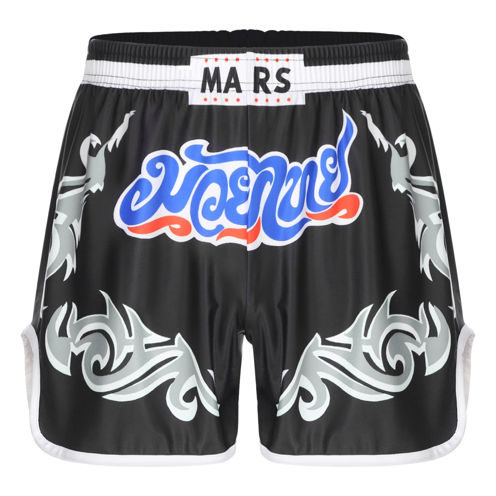 Men's Muay Thai Shorts - MMA Training Shorts for Boxing, Grappling & Kickboxing | Lightweight & Breathable Gym Wear for Combat Sports & Martial Arts Training