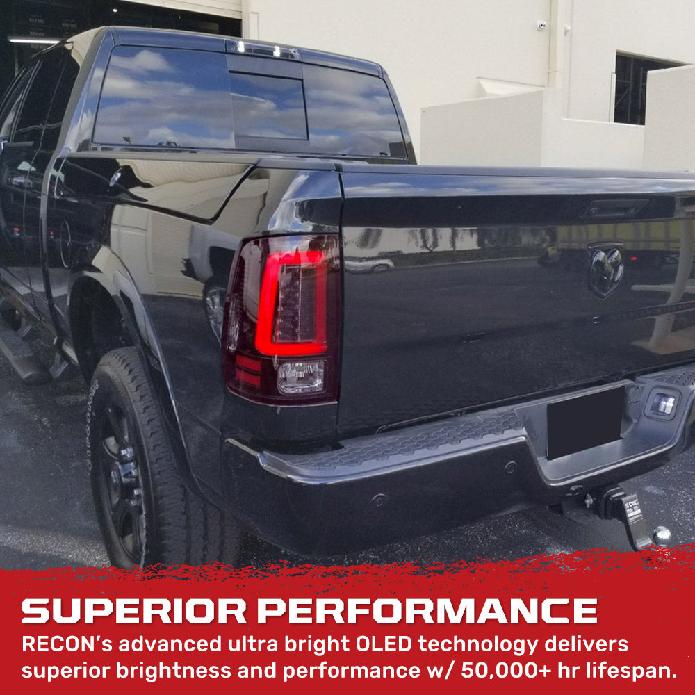 **Dodge RAM 2500/3500 (2010-2018) Ultra Bright OLED Tail Lights - Direct Replacement for Factory Halogen - Multiple Lens Options for Enhanced Visibility - Perfect for Off-Roading & Night Driving**