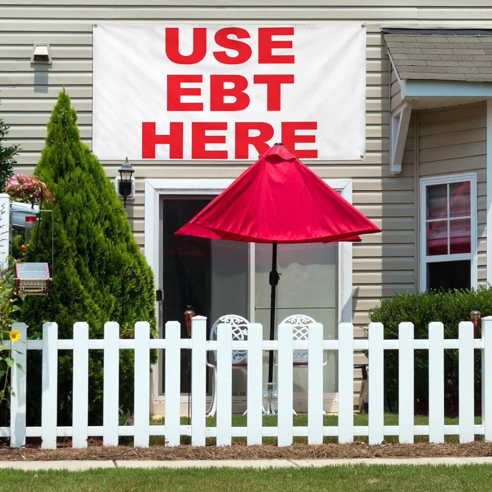 Vinyl Banner - 48x96 Inches, Weatherproof & Durable for Outdoor Use - Business, Industrial & Yard Signs with 8 Grommets - Multiple Sizes Available - Perfect for Storefronts, Events & Construction Sites