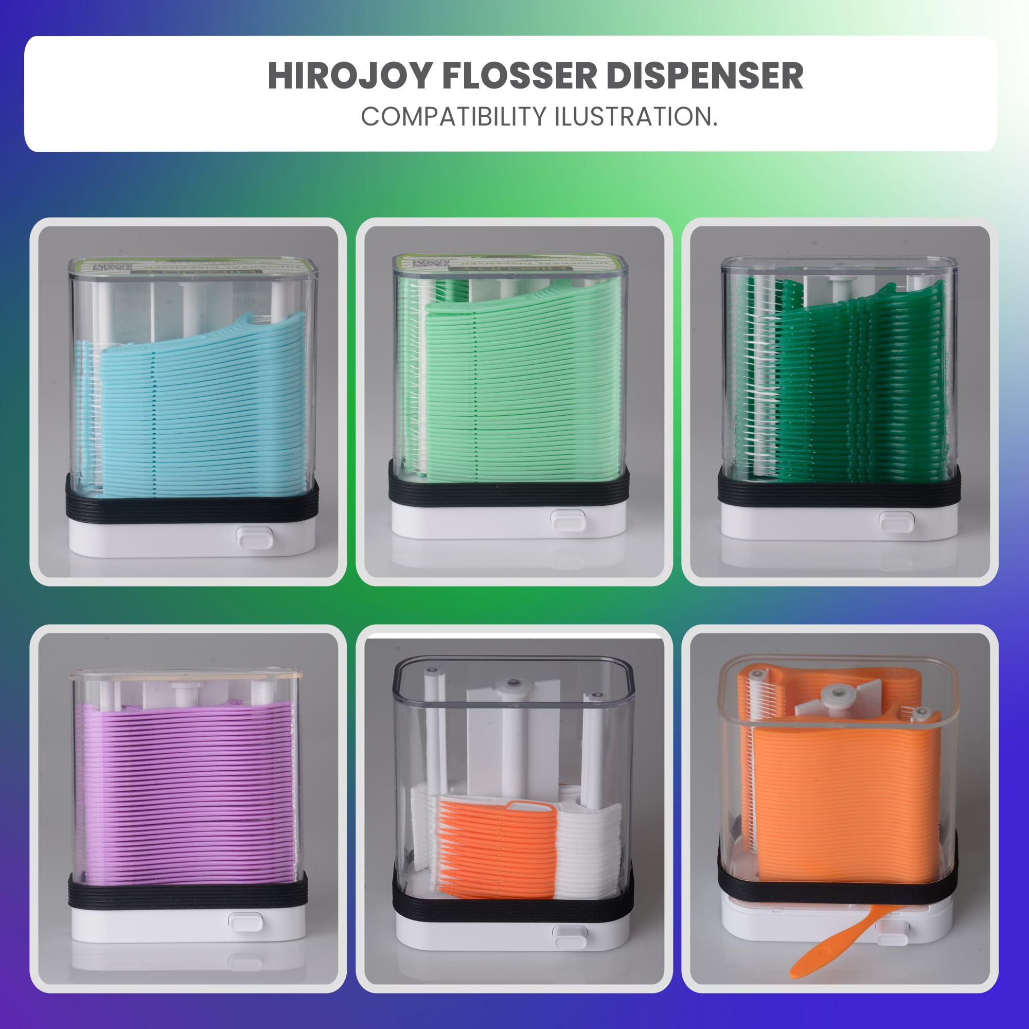 Empty Floss Pick Holder | Portable Dental Floss Dispenser for Teeth Cleaning | Travel-Friendly Flosser Case | Perfect for Home, Office & Travel Oral Care