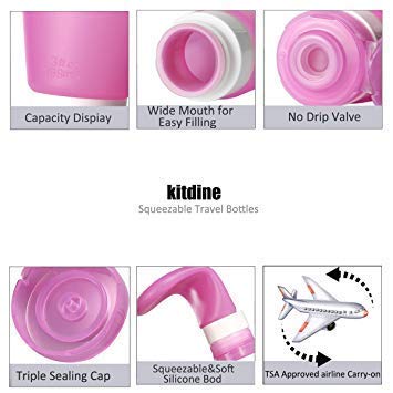 Maharsh 90ml Portable Soft Silicone Travel Bottles Set - Leakproof Squeezable Mini Containers for Shampoo, Lotion, Liquid Soap & Cosmetics | TSA Approved Toiletries for Air Travel, Gym & Vacation (Multi-Color)