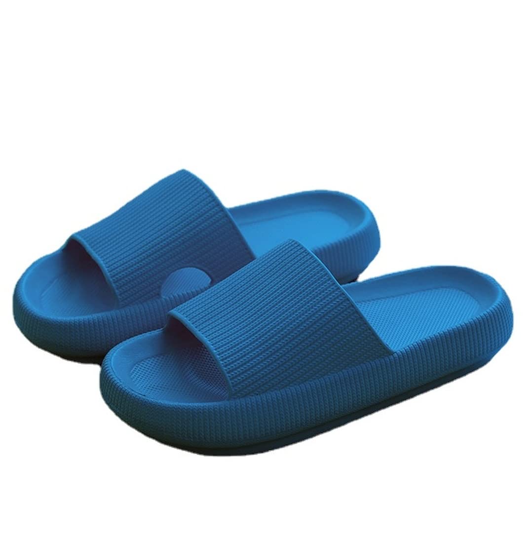 Non-Slip Quick-Drying Open Toe Spa Shower Slides - Cloud Cushioned Bathroom Sandals for Women & Men | Perfect for Home, Spa, and Hotel Use