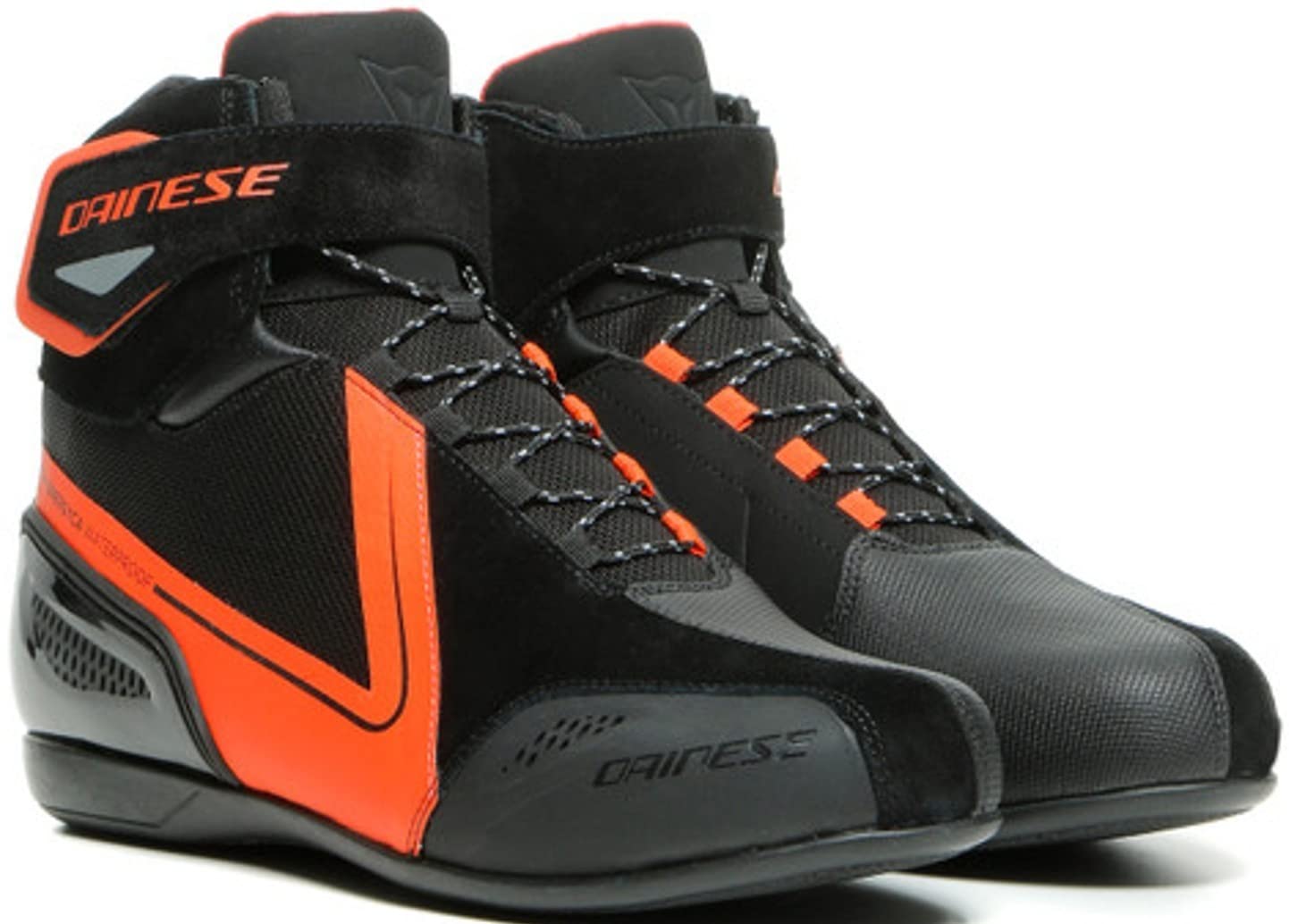 Dainese Energyca D-WP Men's Motorcycle Shoes - Black/Anthracite | Waterproof & Protective Riding Boots for Street Bikers & Commuters