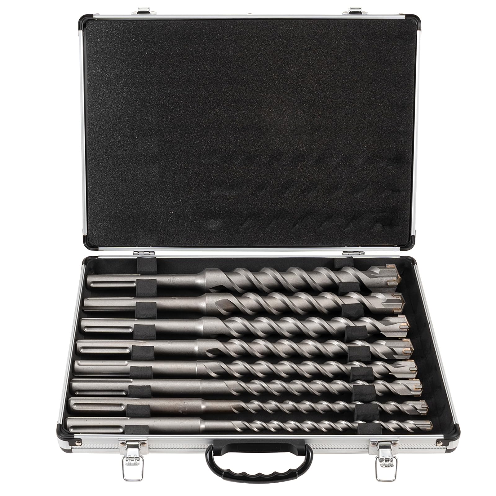 SDS Max Rotary Hammer Drill Bits Set - 8-Piece Masonry Concrete Drill Bits (15 inch) for Heavy Duty Drilling - 1/2