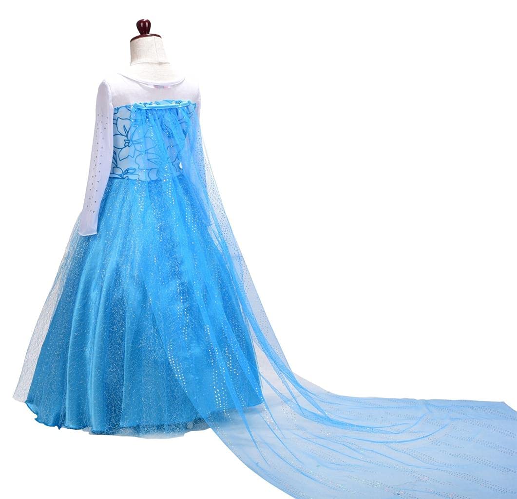 Elegant Daisy Toddler Girls' Ice Princess Dress Costume - Birthday, Halloween, Christmas Party Gown | Perfect for Princess-Themed Parties, Dress-Up Play & Special Occasions