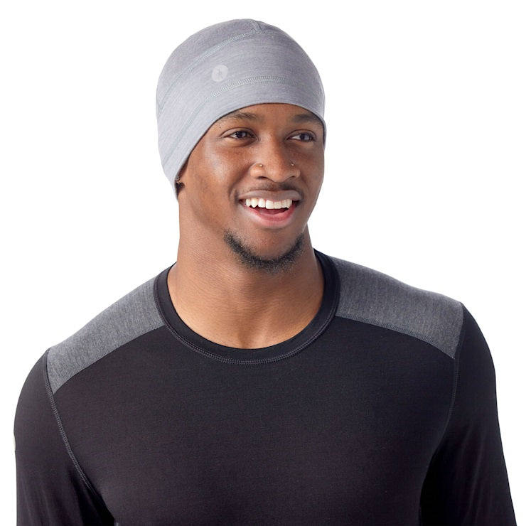 Active Beanie Light Gray Heather - Warm Winter Hat for Running, Hiking & Outdoor Activities