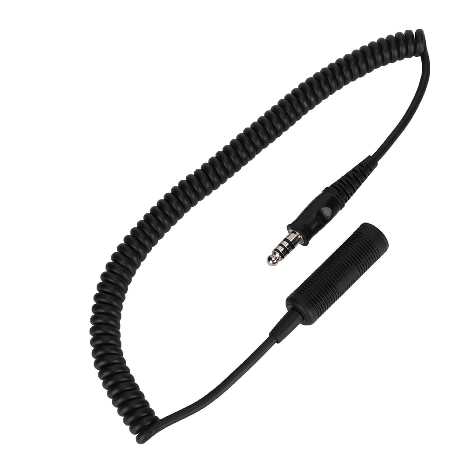 Demeras U-92A/U to U-174/U Headphone Extension Cable - Helicopter Headset Adapter for Aviation Communication & Pilot Radio Connection (Military, Commercial & Civilian Aircraft Use)