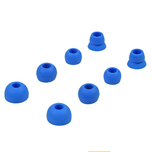 8-Piece Replacement Bluetooth Headset Ear Pads Cushions for Powerbeats 1.0 2.0 3.0, PB2 PB3 - Soft Silicone In-Ear Covers & Eartips (Blue) - Perfect for Workouts, Running, and Gym Use