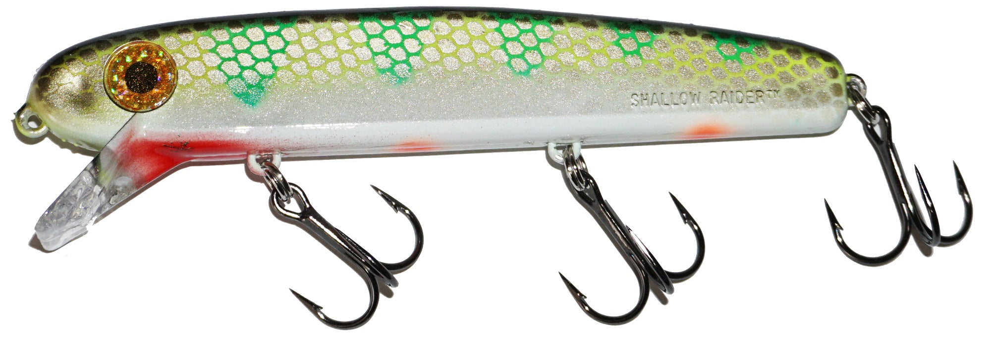 Bucher 5 Shallow Raider Crankbait Fishing Lure - Topwater Bass Bait for Freshwater & Saltwater - Perfect for Shallow Water Fishing, Casting, and Trolling