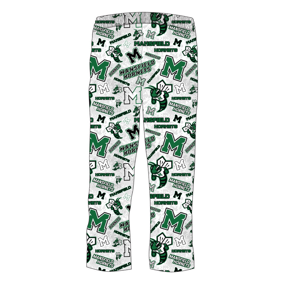 Youth & Adult Mansfield Hornets Lounge Pants - Soft Fleece Joggers for Men & Women - Perfect for Home, Gym, and Casual Wear